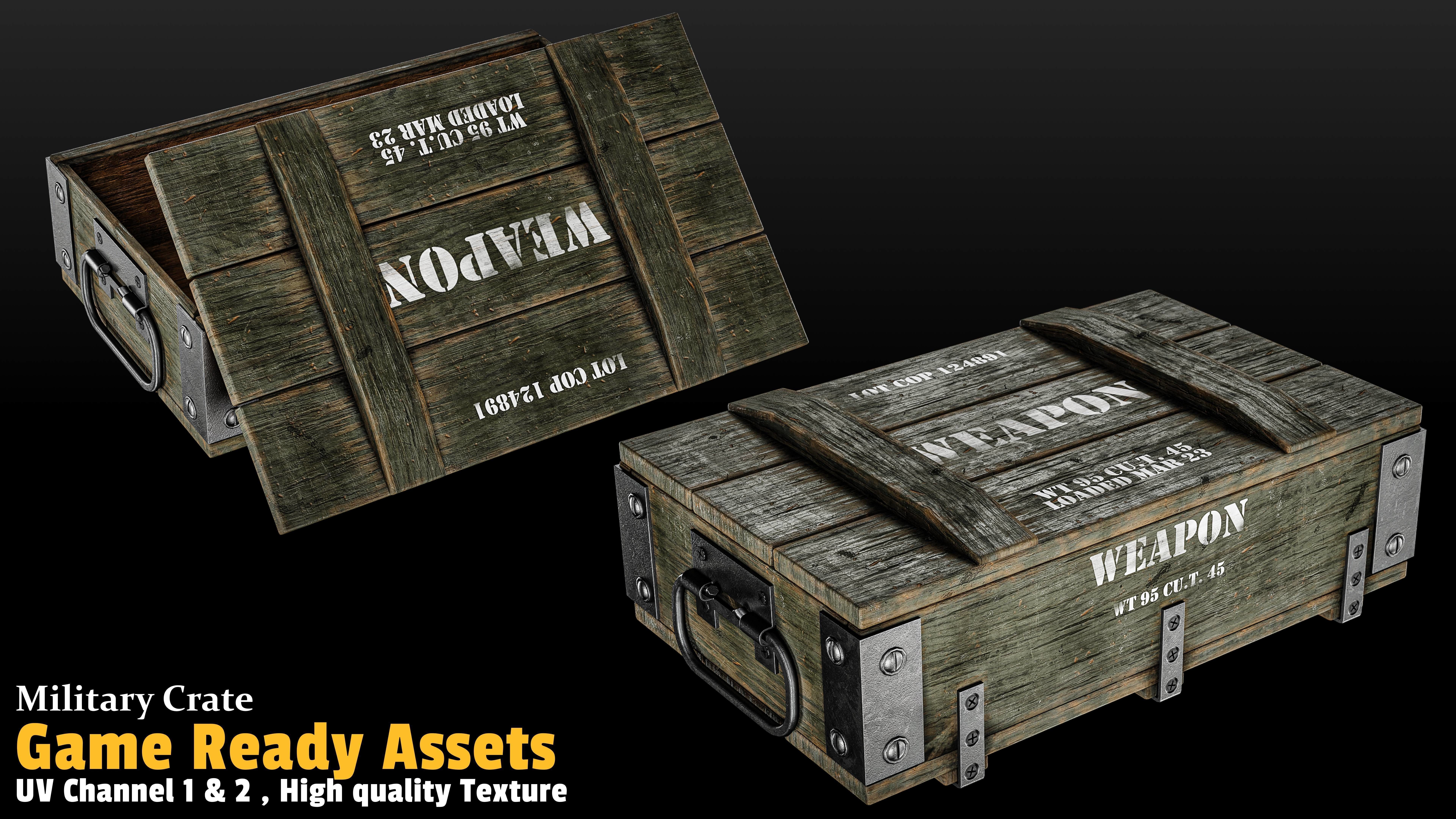 17 Crate Game Asset 3D model_12