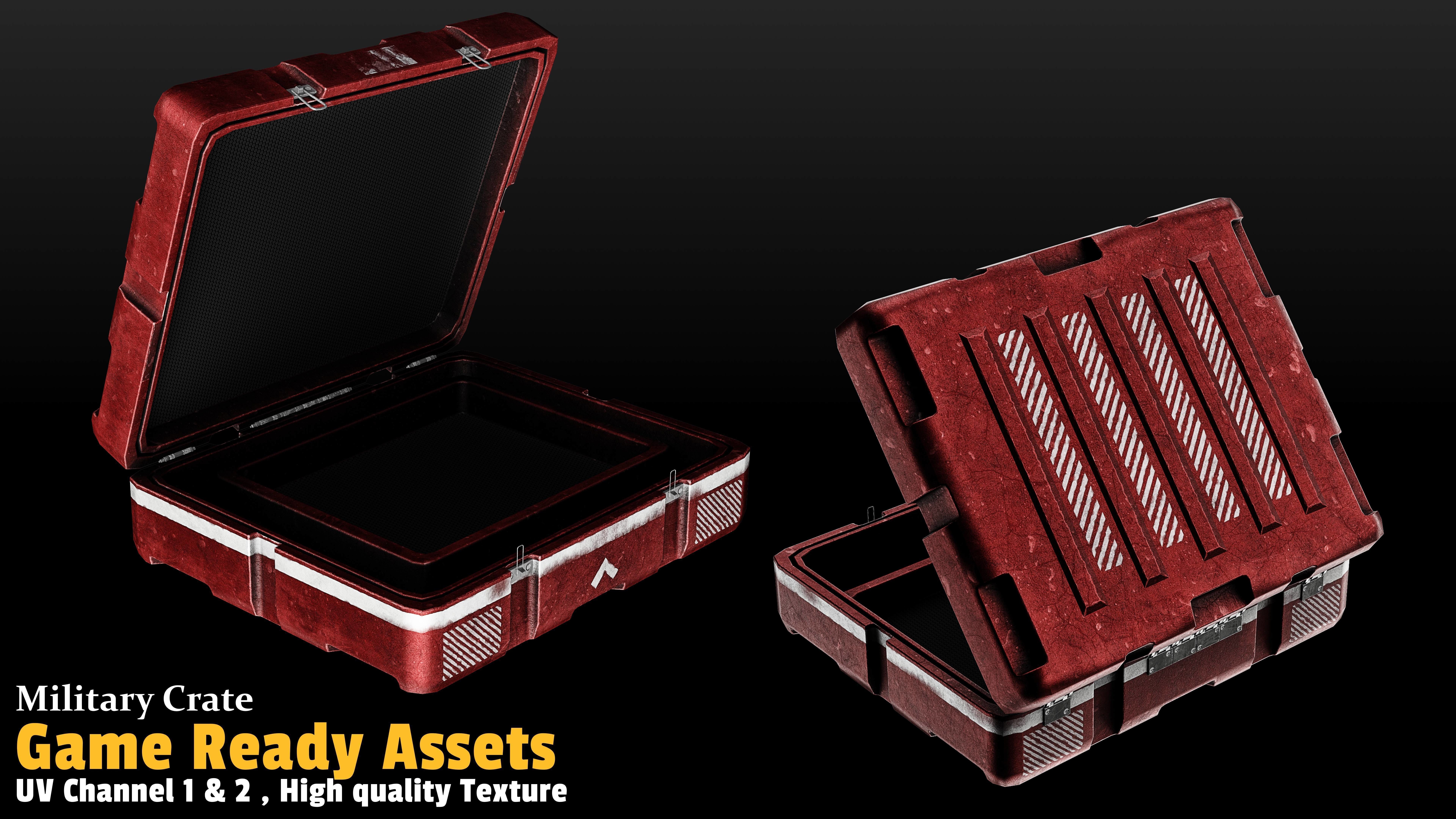 17 Crate Game Asset 3D model_8