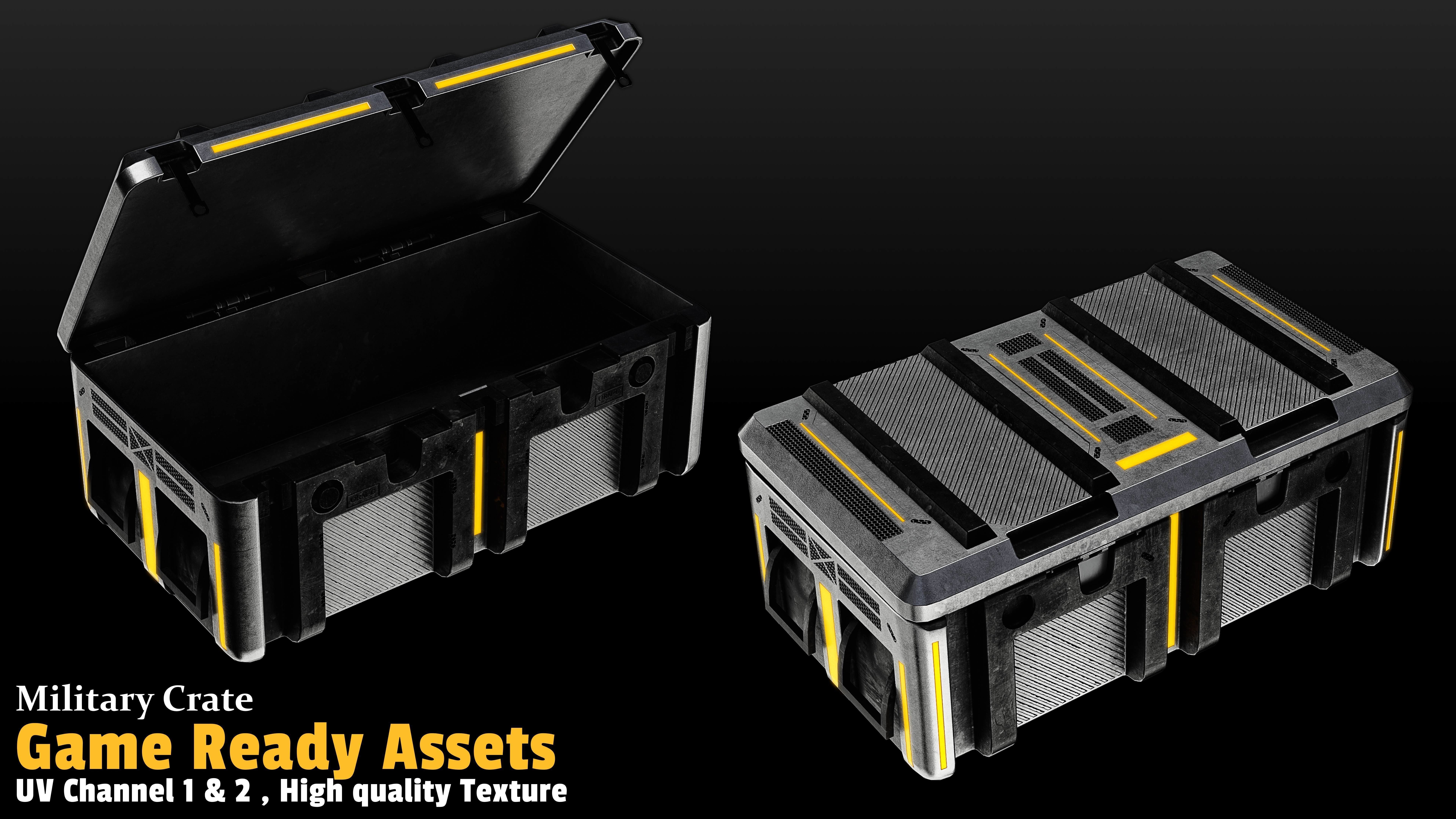 17 Crate Game Asset 3D model_10