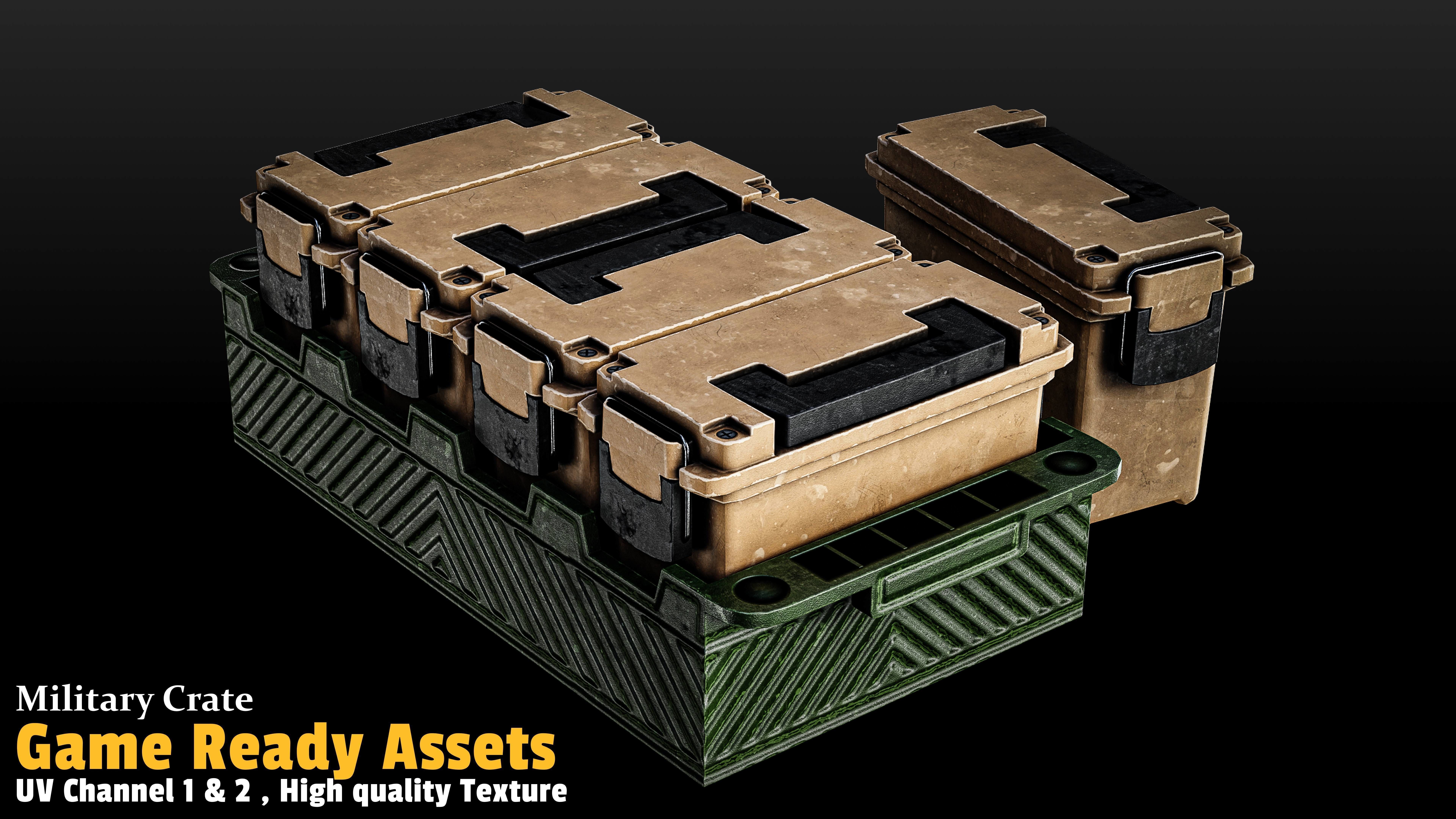 17 Crate Game Asset 3D model_15