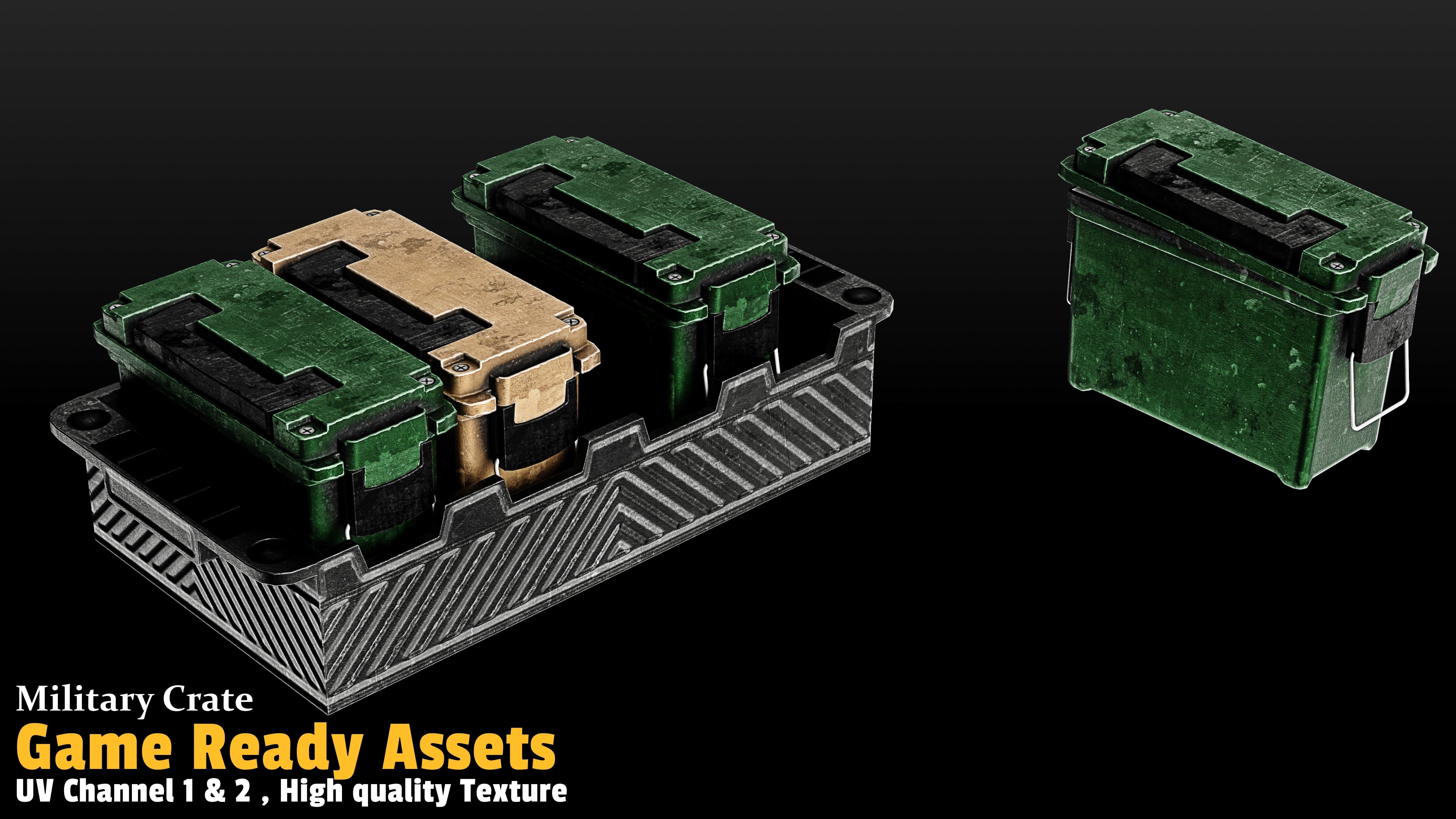 17 Crate Game Asset 3D model_9