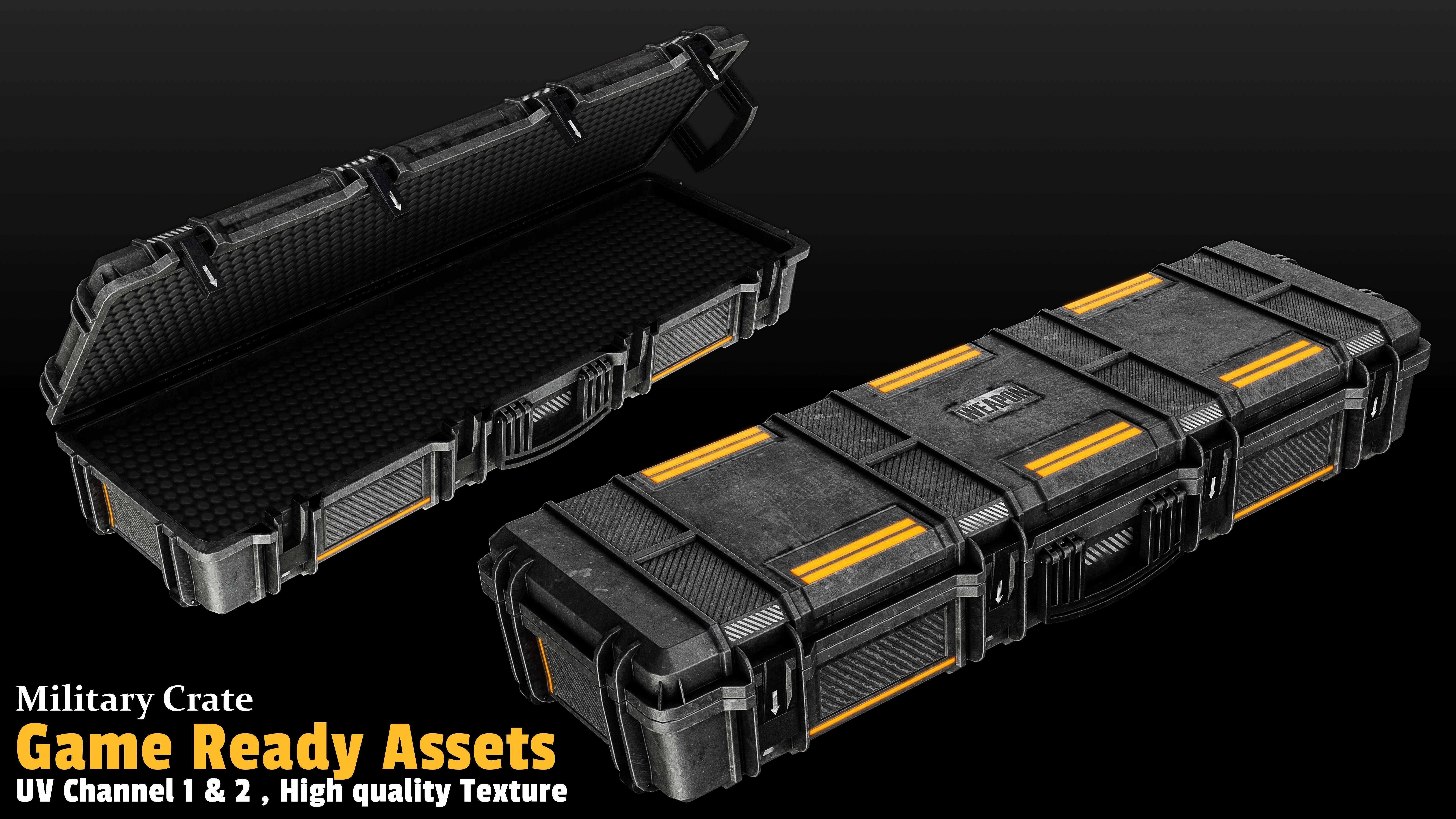 17 Crate Game Asset 3D model_6