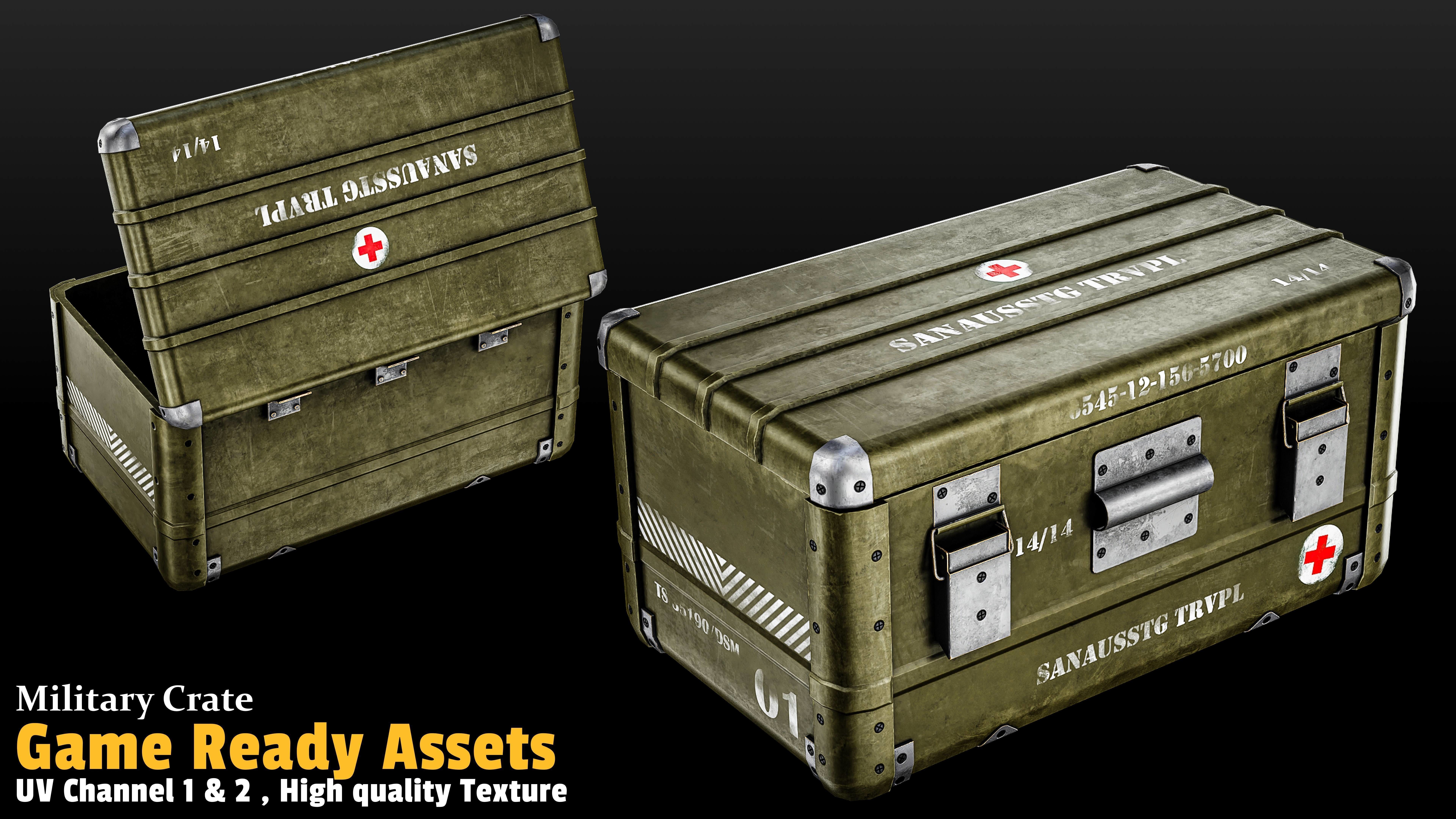 17 Crate Game Asset 3D model_17