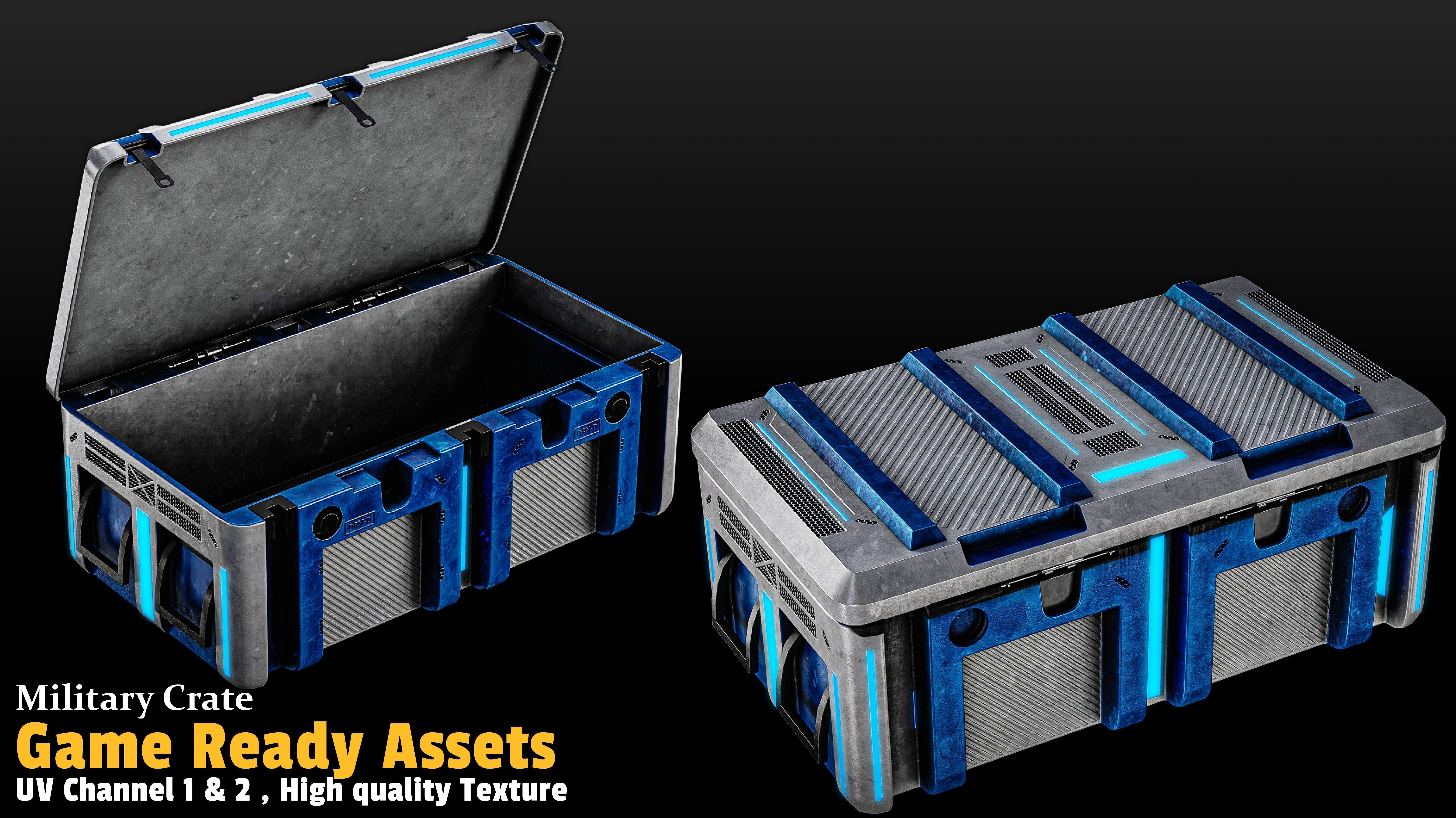 17 Crate Game Asset 3D model_14