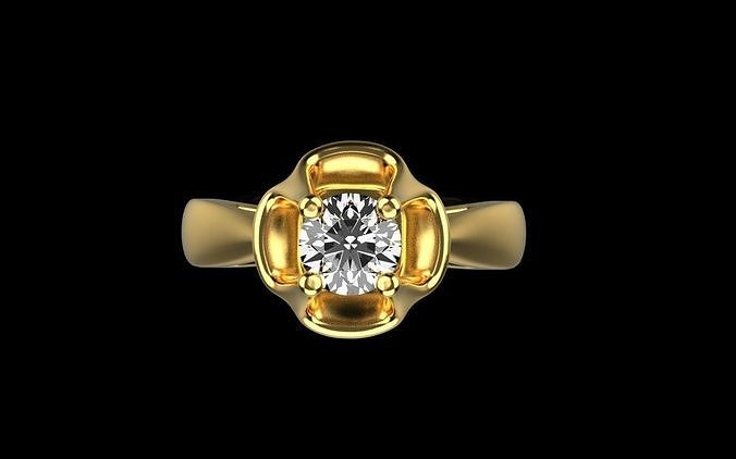 engagement-ring model 86 3D print model