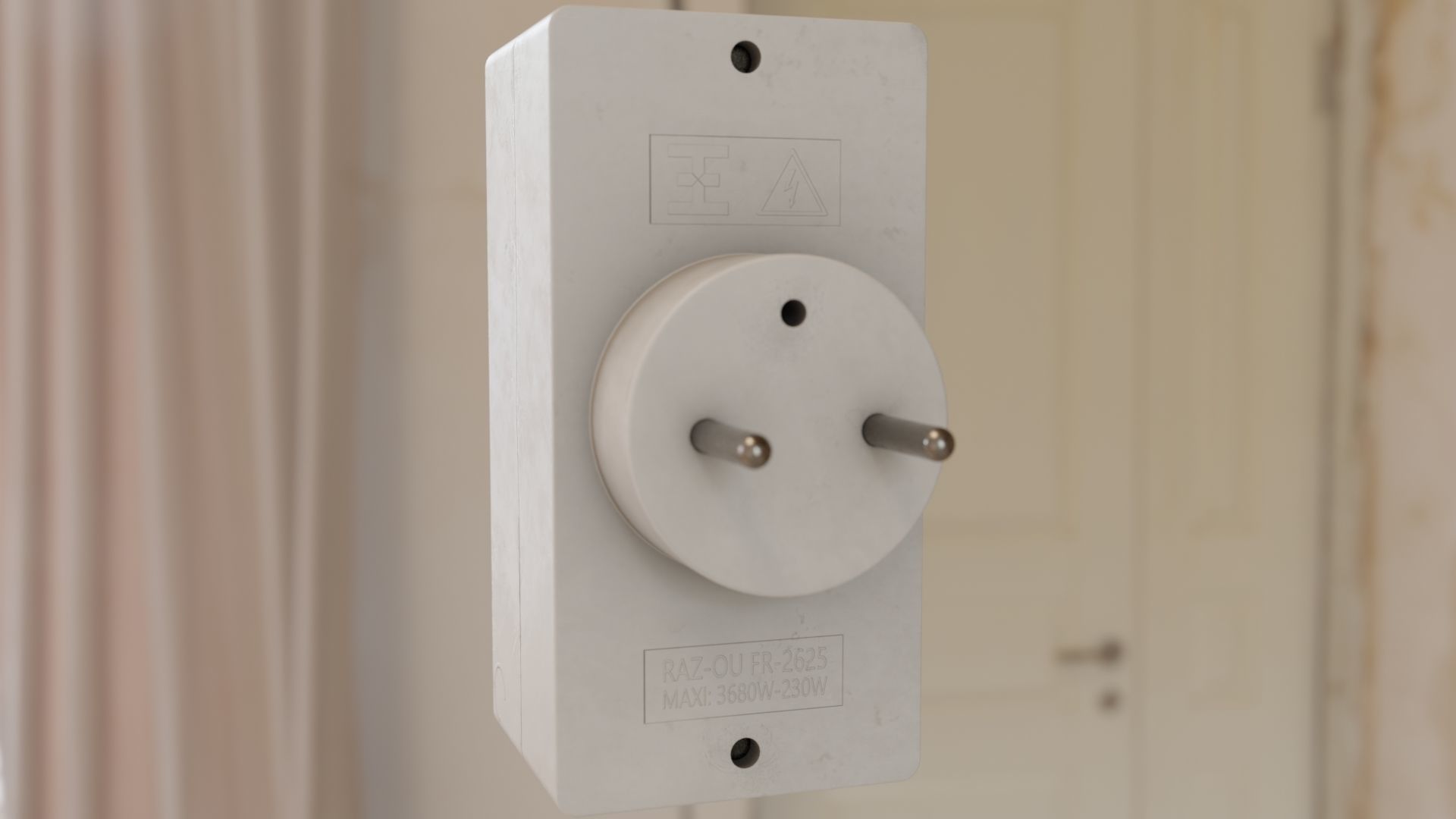 Power Strip Free 3D model_1