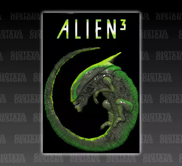 Aliens 3 Poster 3D print model