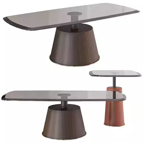 Panton Table Set 3D model