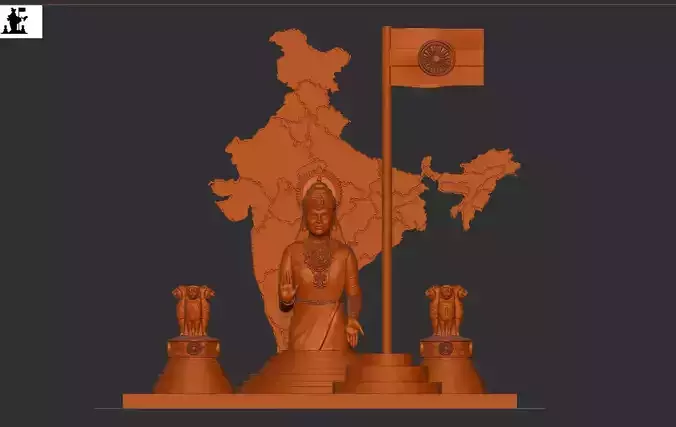 Bharat mata  3D print model