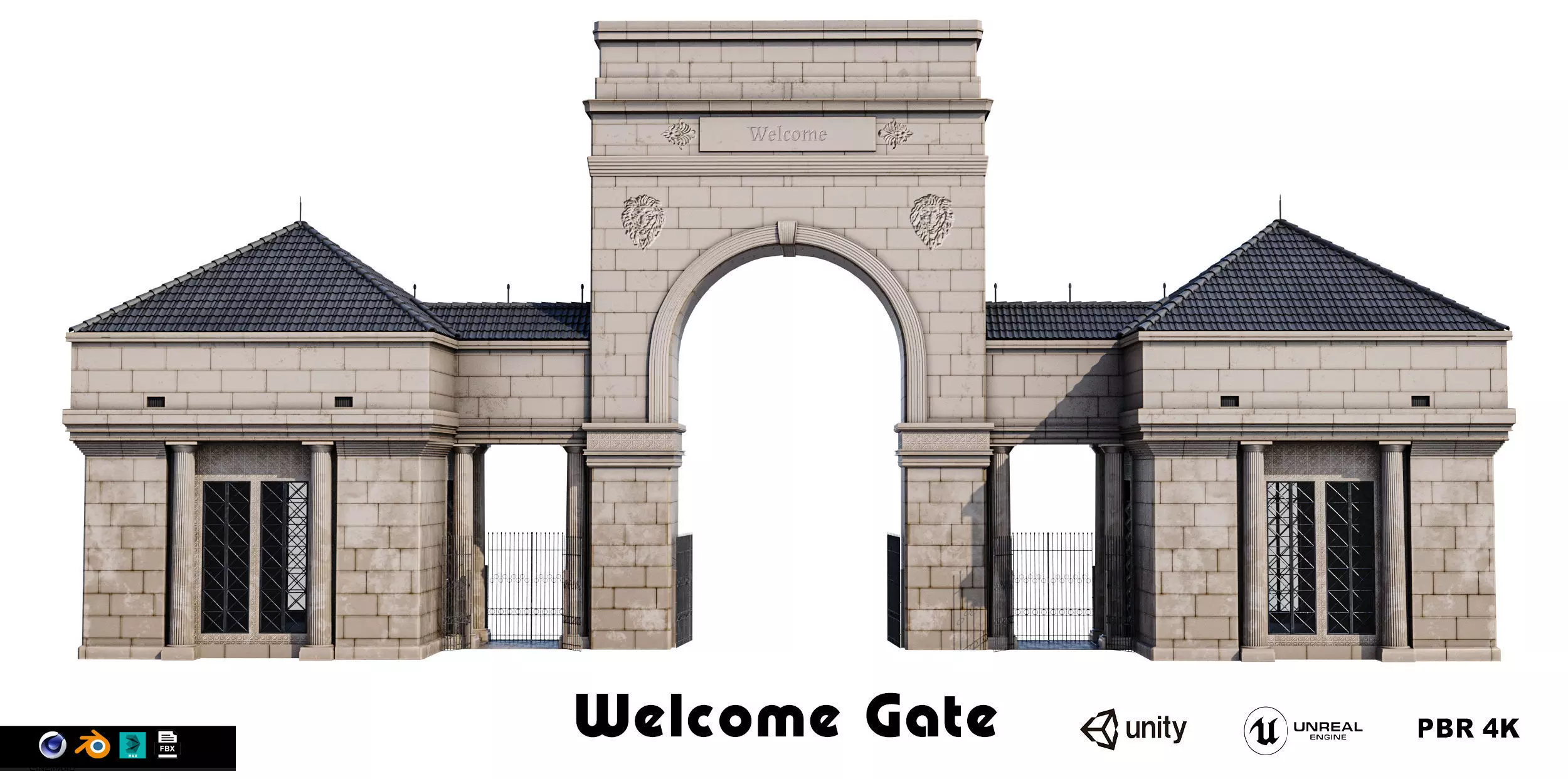 Main Street Gate 3D model