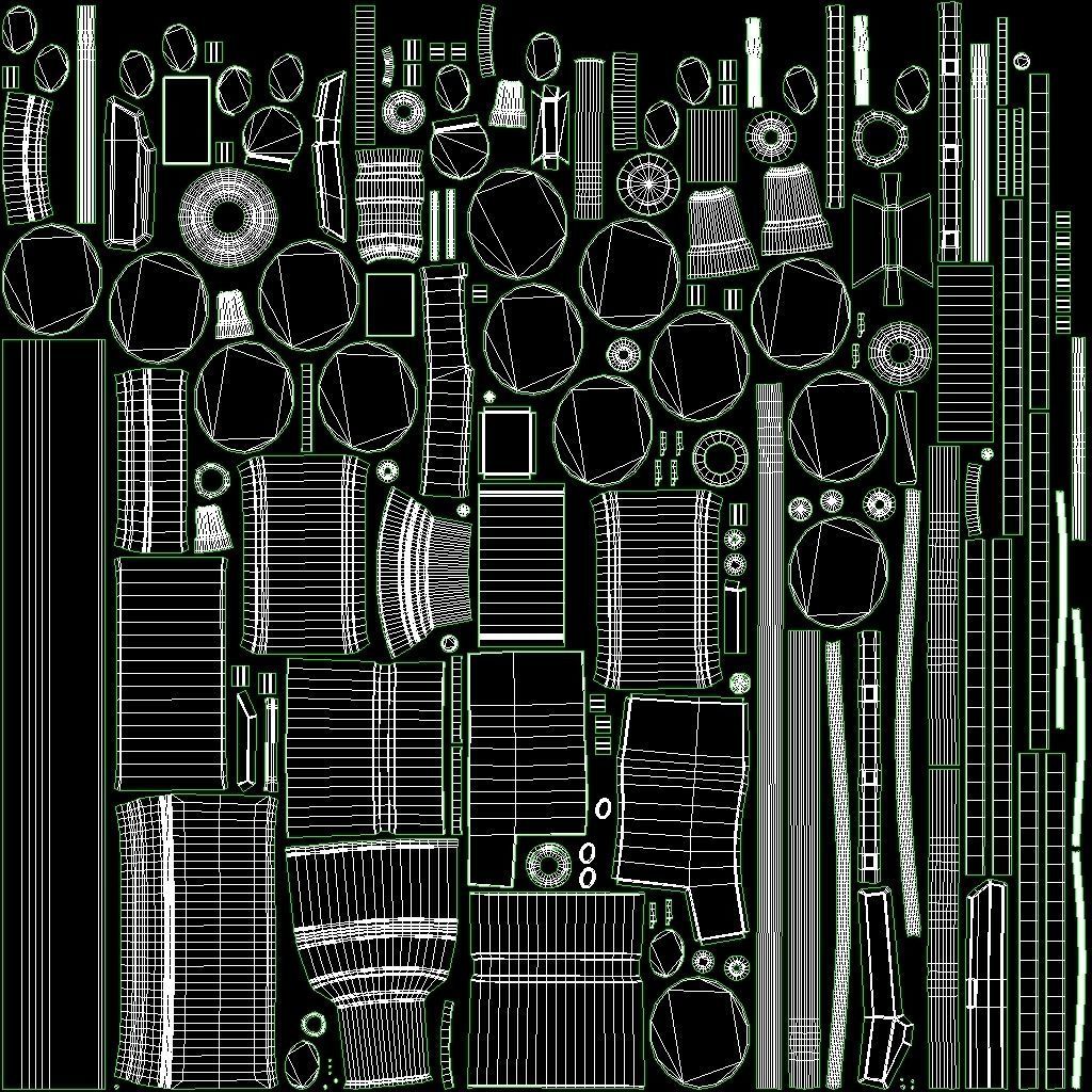 Diesel Punk Train Low-poly 3D model_7