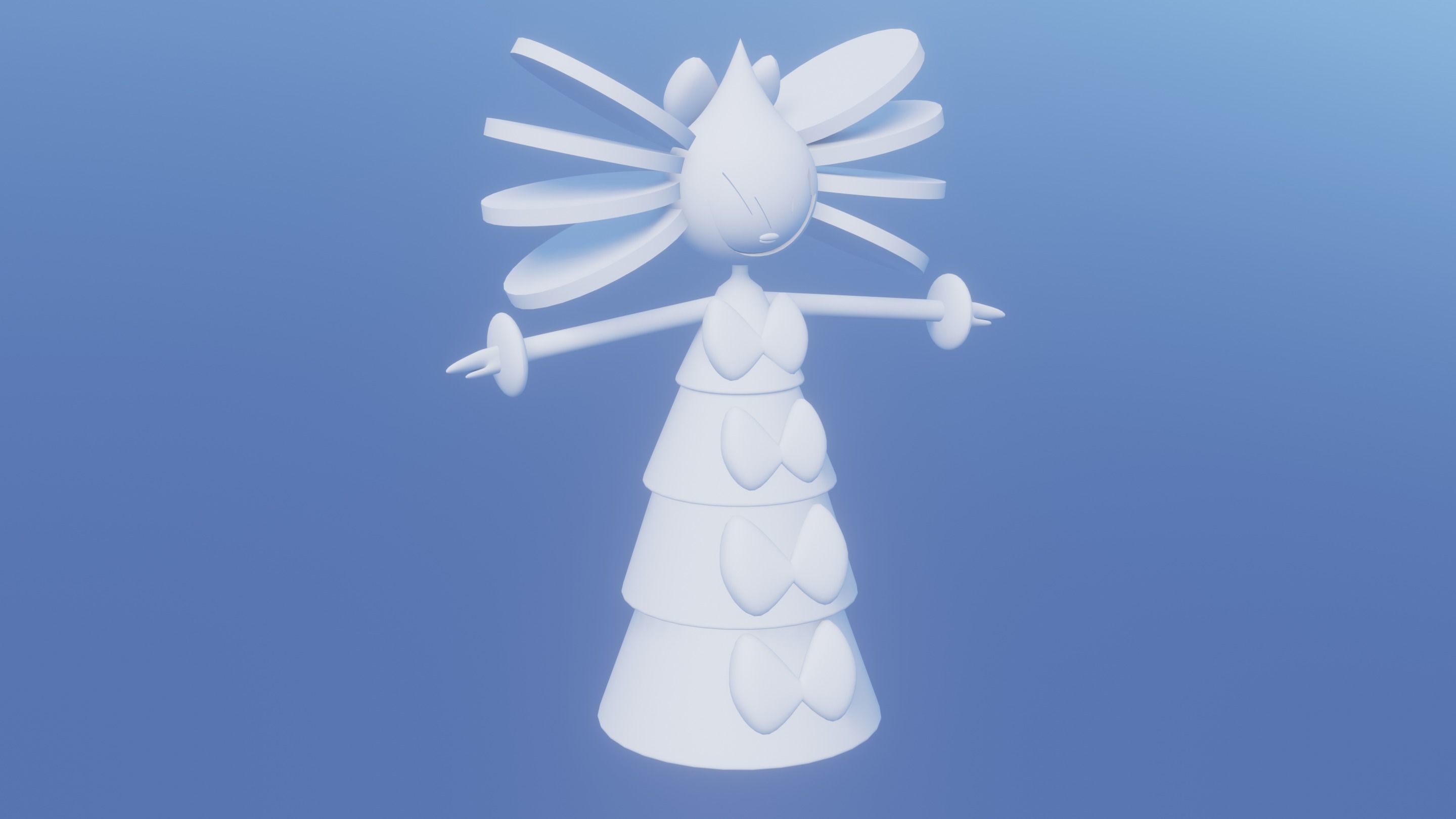 Pokemon Gothitelle and Shiny version  3D model_3