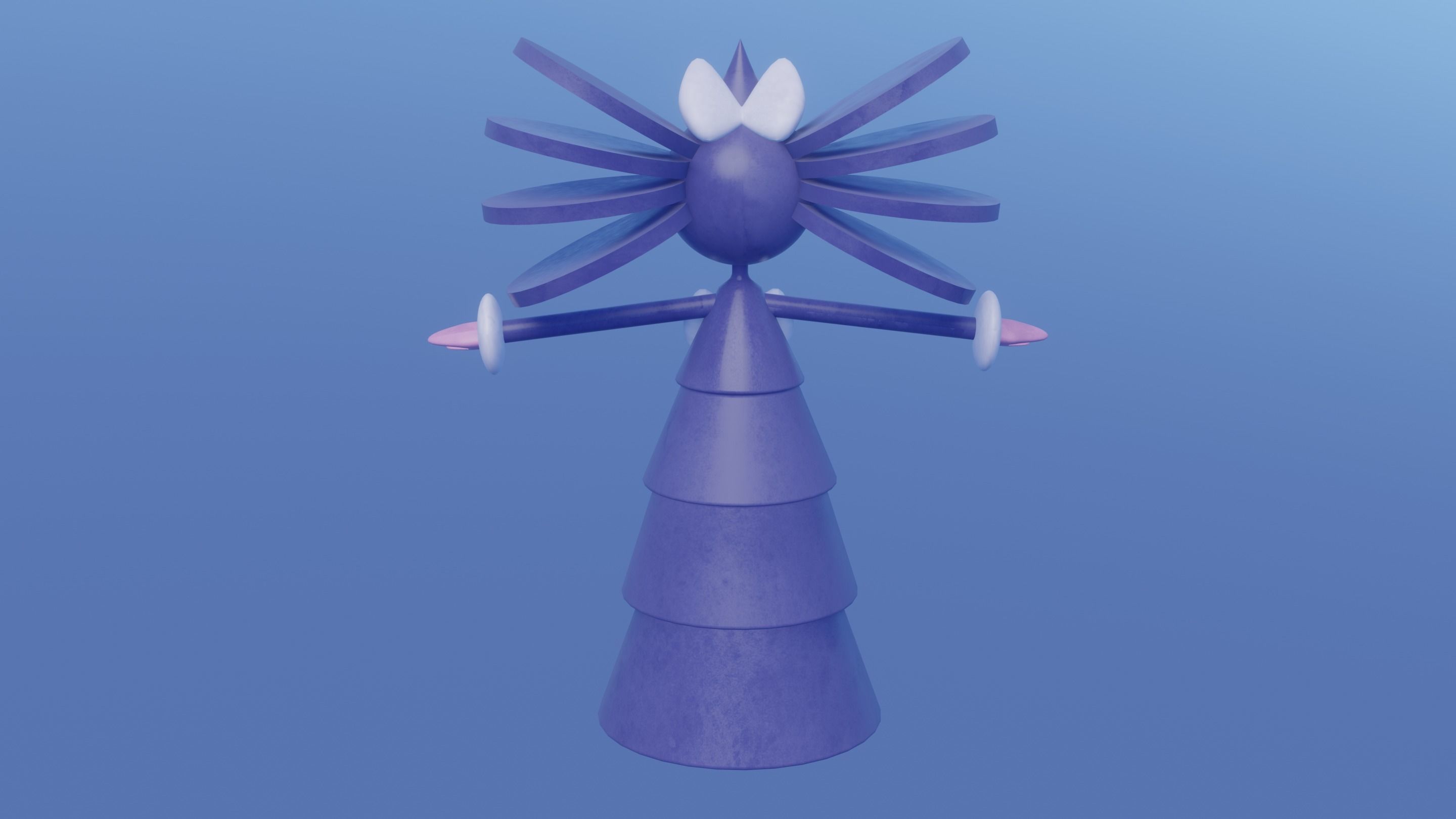 Pokemon Gothitelle and Shiny version  3D model_10