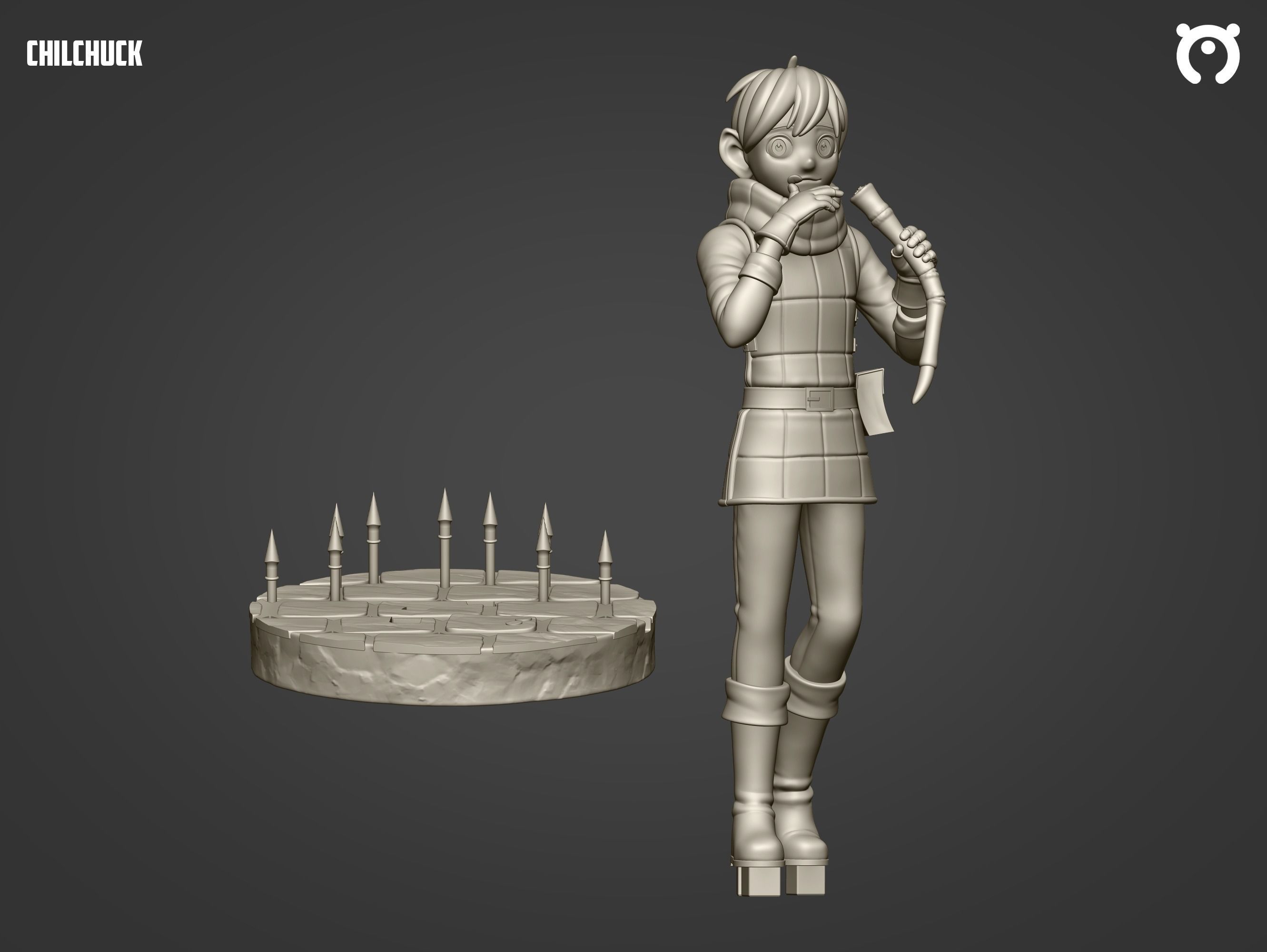 Chilchuck - Dungeo Meshi  3D print model_5
