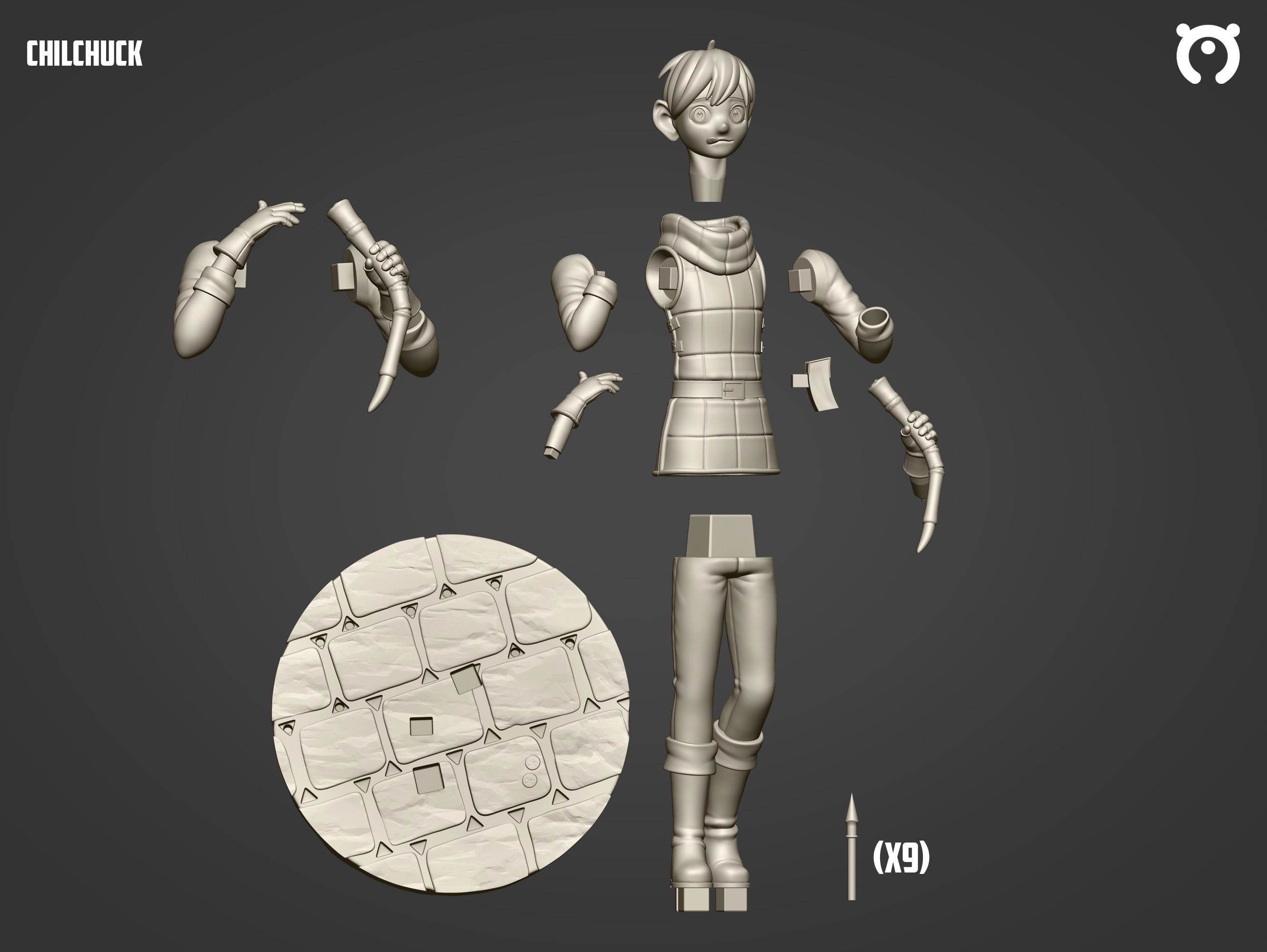 Chilchuck - Dungeo Meshi  3D print model_4