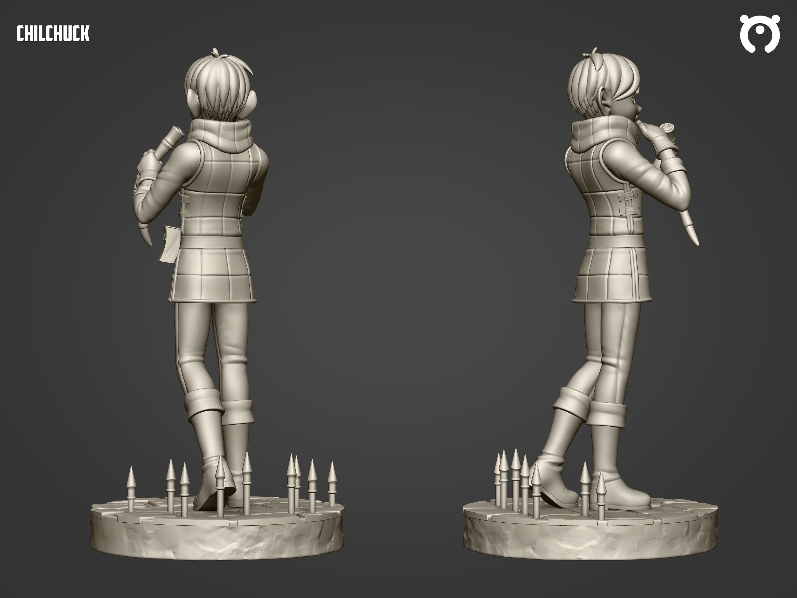 Chilchuck - Dungeo Meshi  3D print model_3