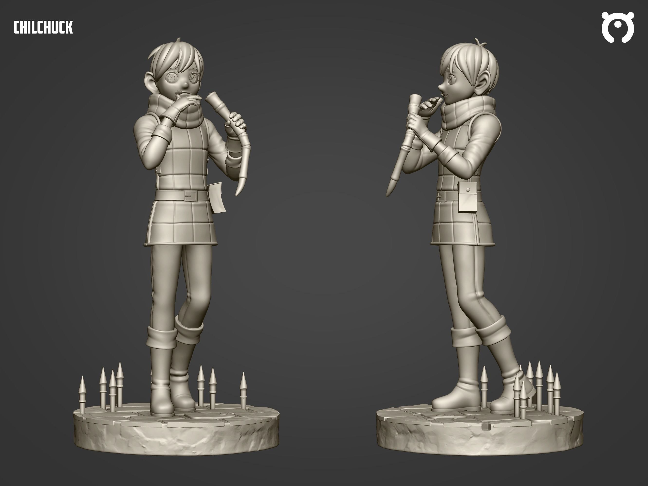 Chilchuck - Dungeo Meshi  3D print model_2