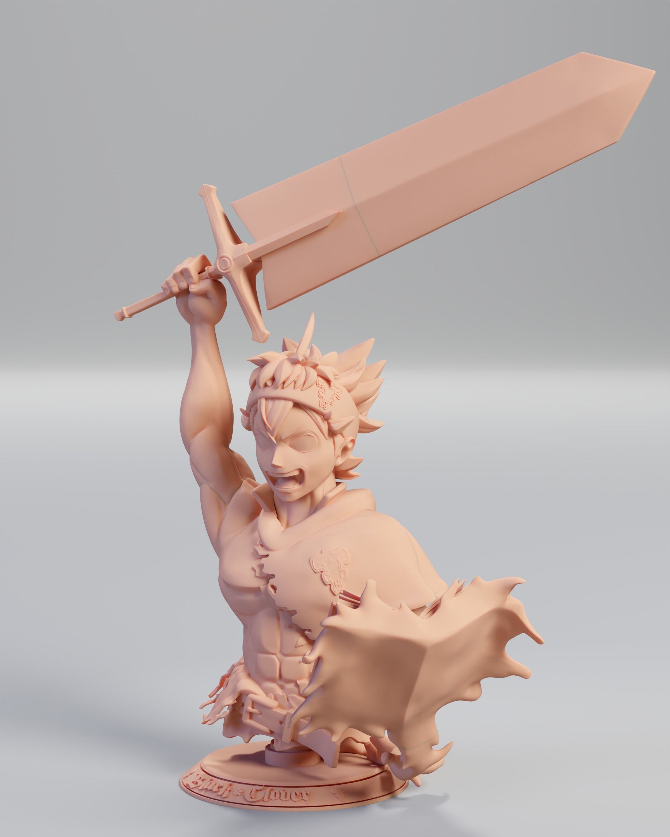 Asta Black Cover fanart 3D print model_1