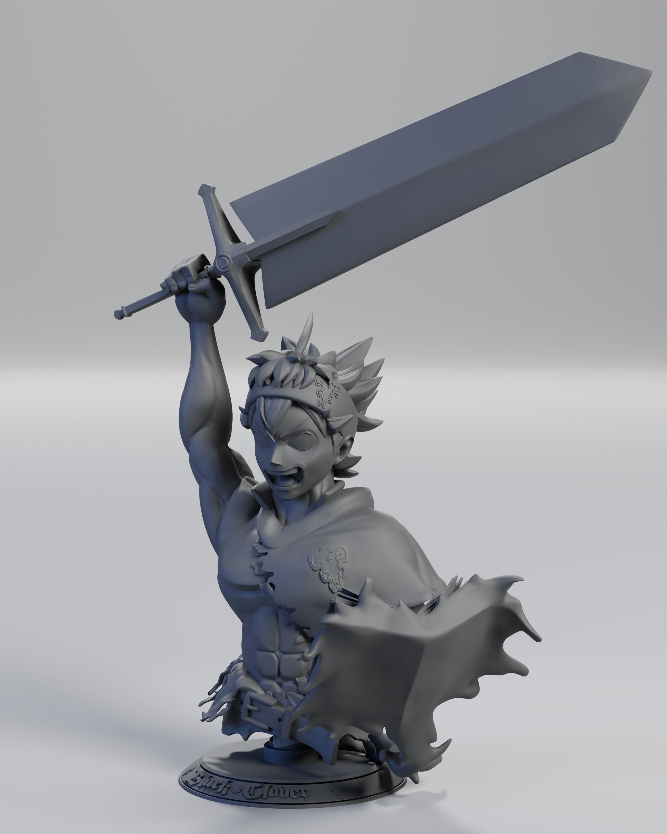 Asta Black Cover fanart 3D print model_2