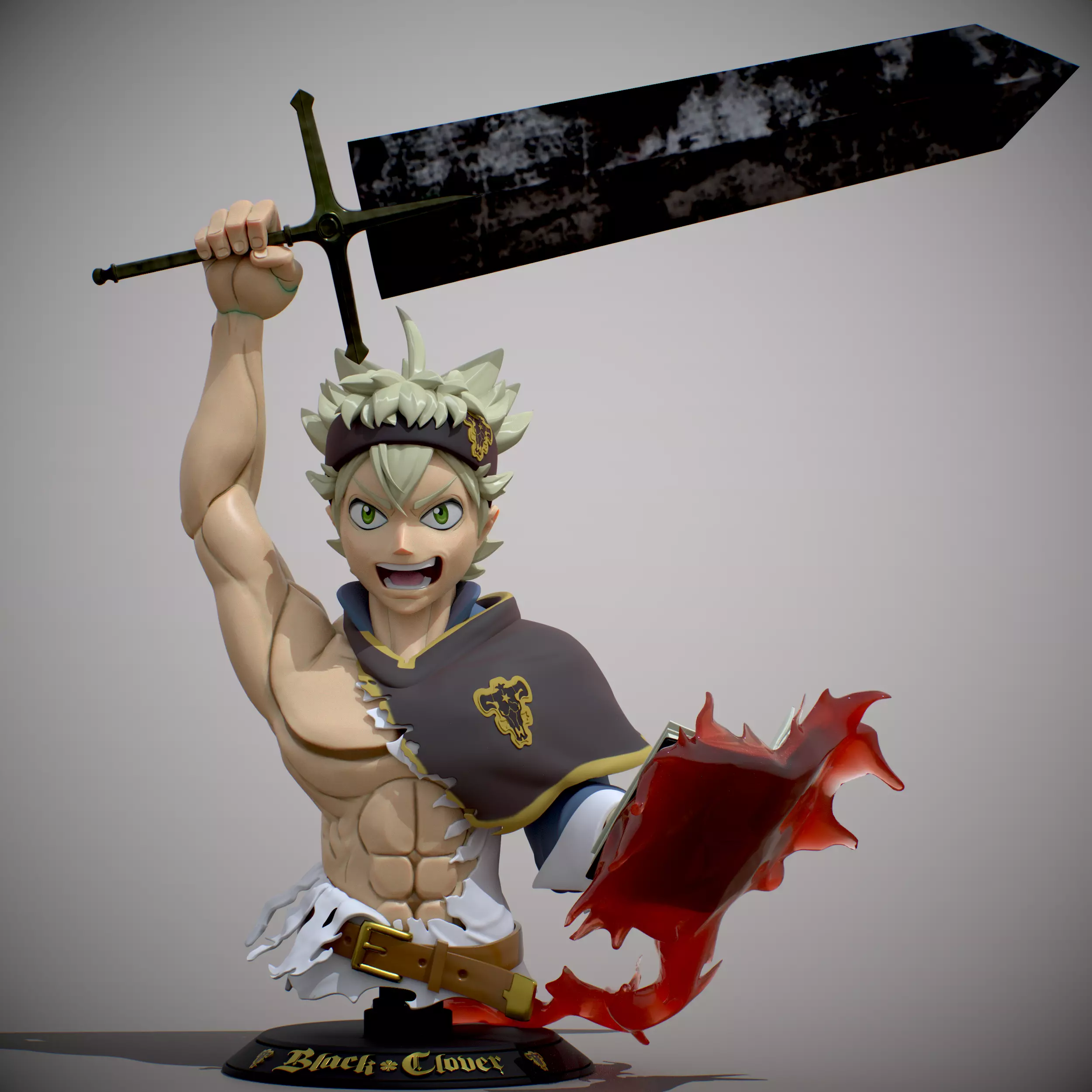 Asta Black Cover fanart 3D print model_0