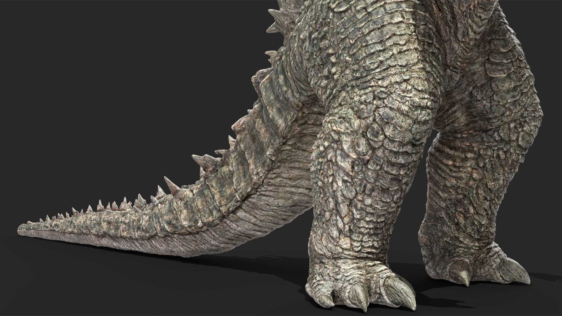 Monster Godzilla Rigged for Maya 3D model_18