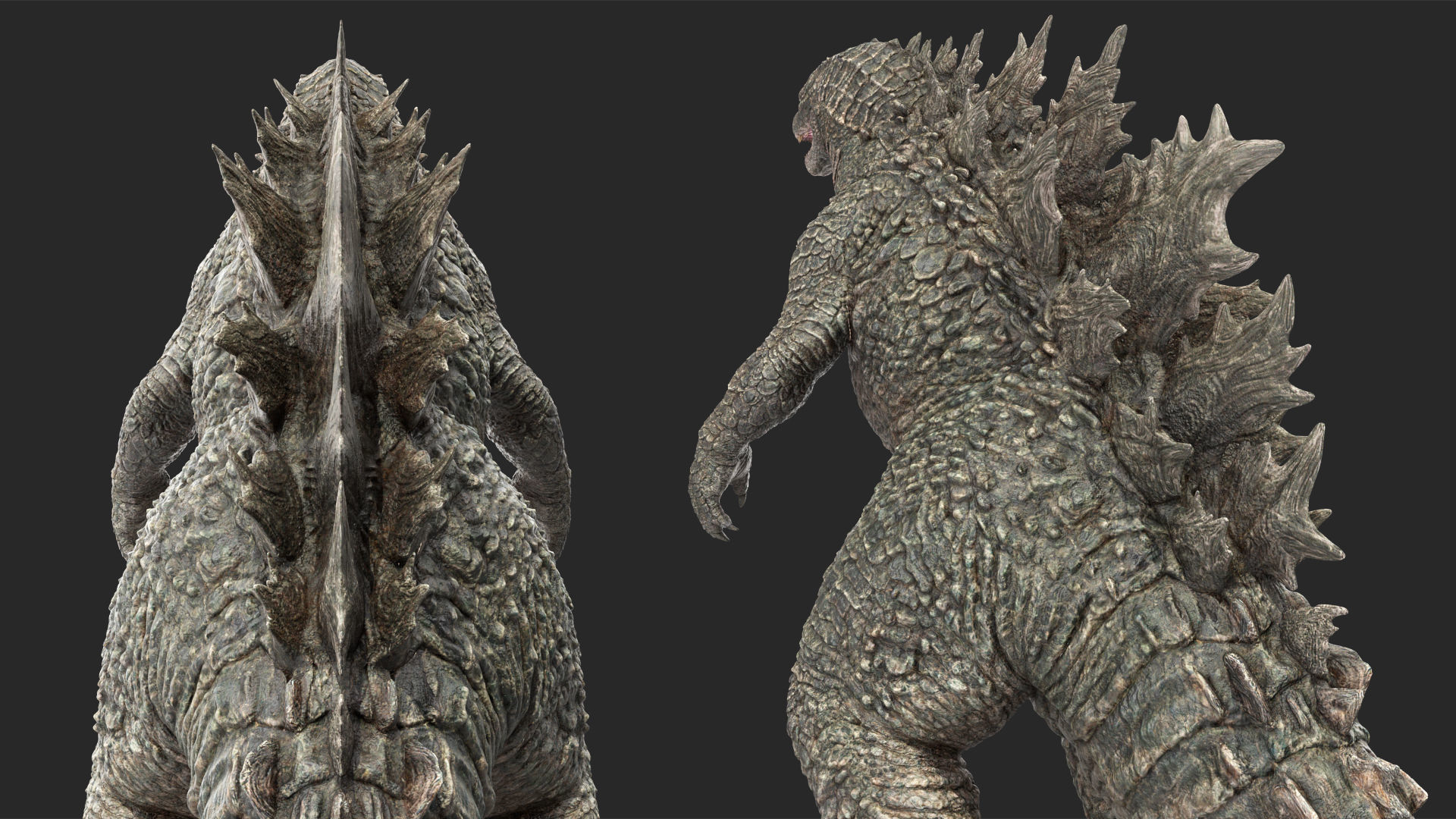 Monster Godzilla Rigged for Maya 3D model_15