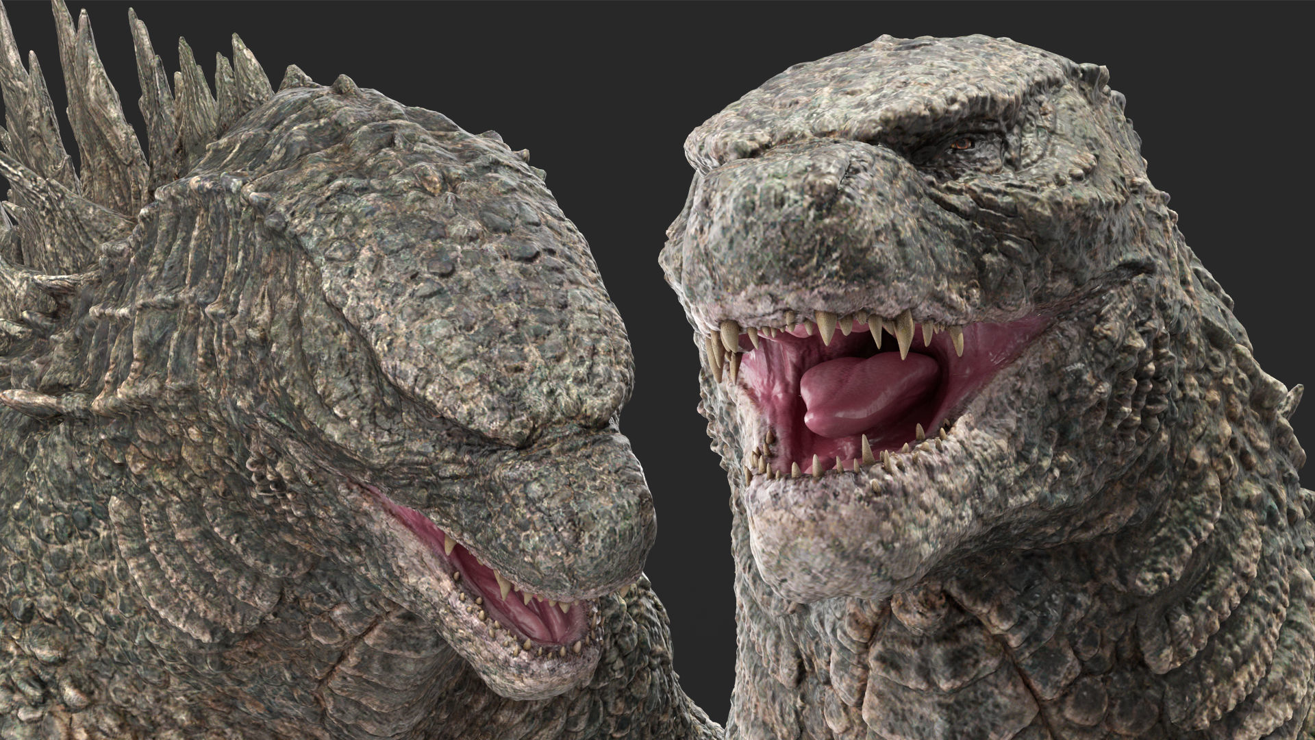 Monster Godzilla Rigged for Maya 3D model_20
