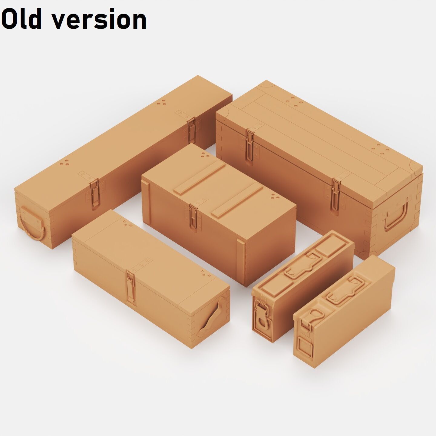 German ammo box set 3D print model_13