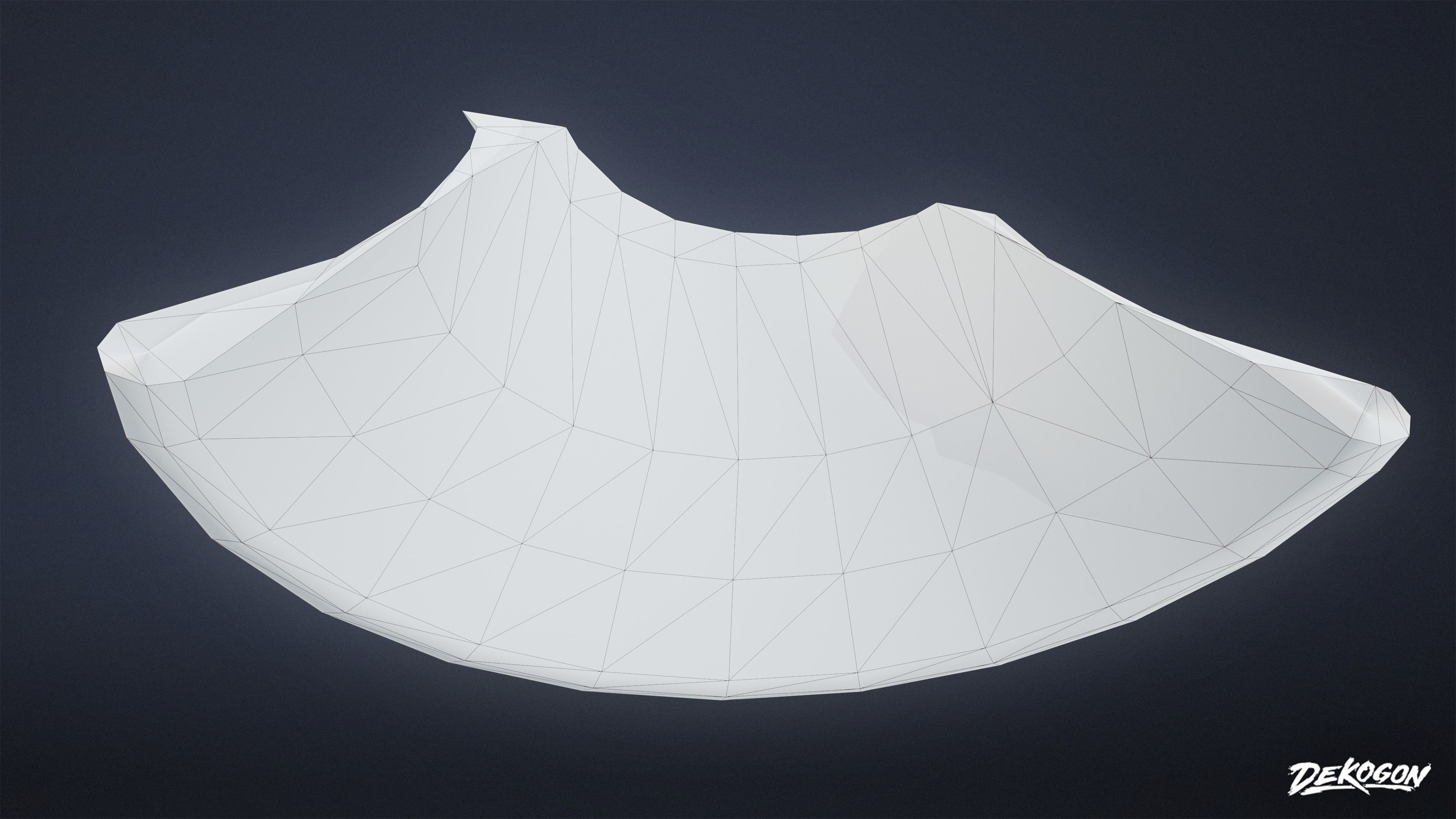 Ancient Treasures - Broken Clay Pot 01 - LOW POLY Low-poly 3D model_15