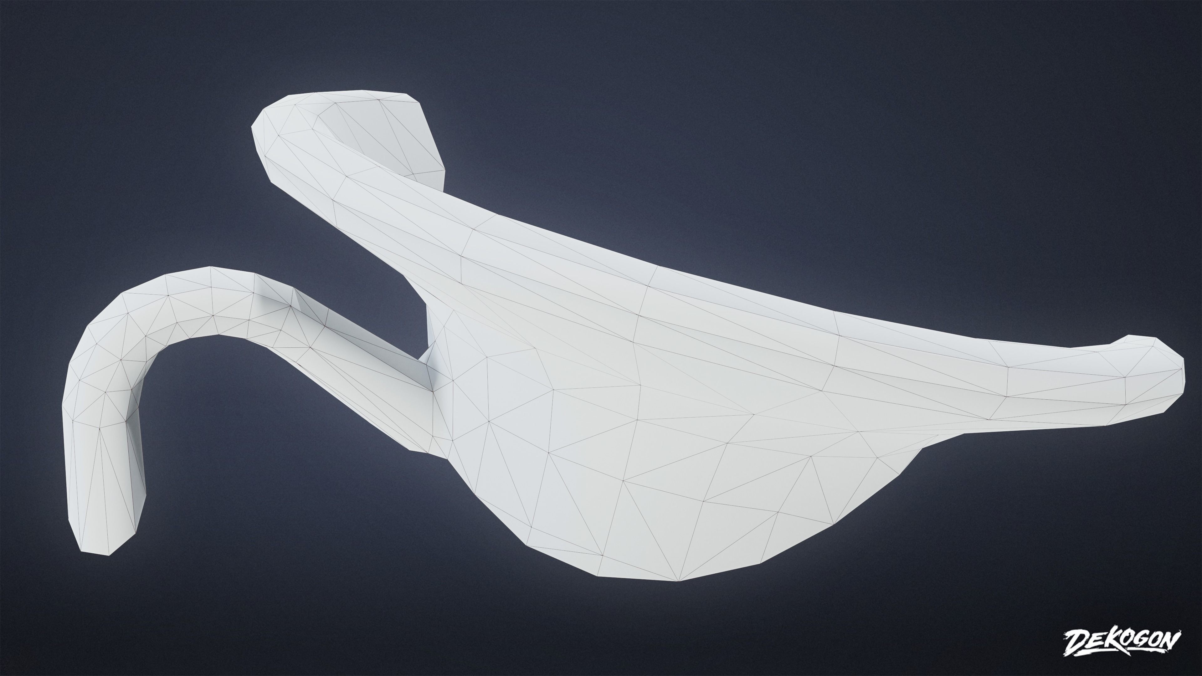 Ancient Treasures - Broken Clay Pot 01 - LOW POLY Low-poly 3D model_16