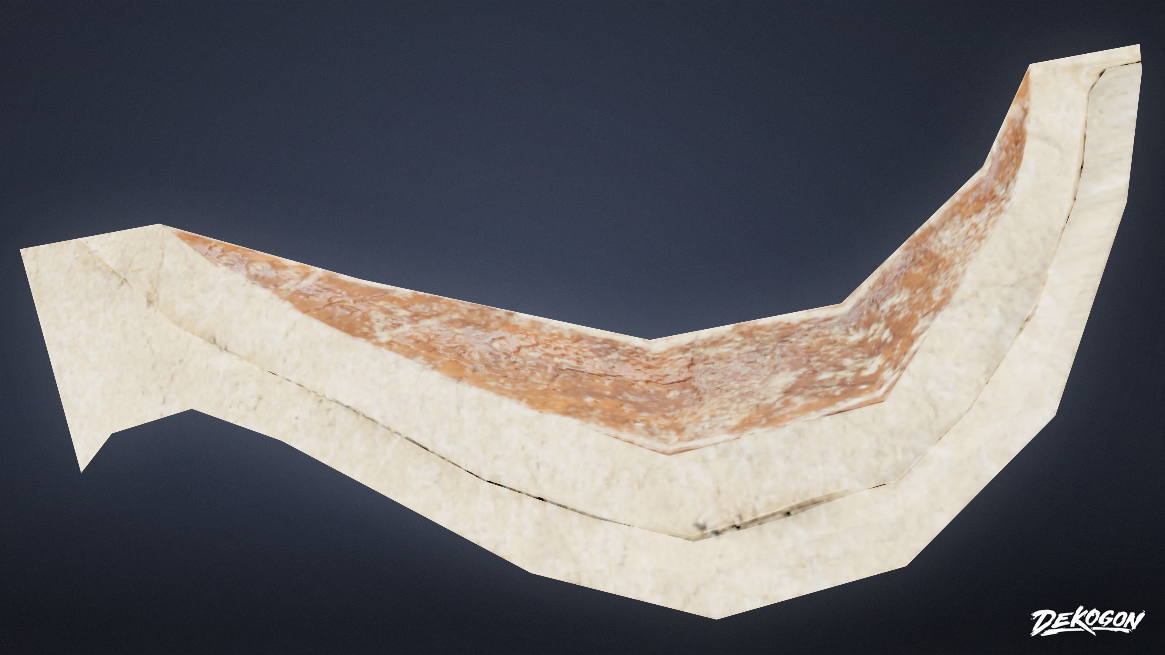 Ancient Treasures - Broken Clay Pot 01 - LOW POLY Low-poly 3D model_9