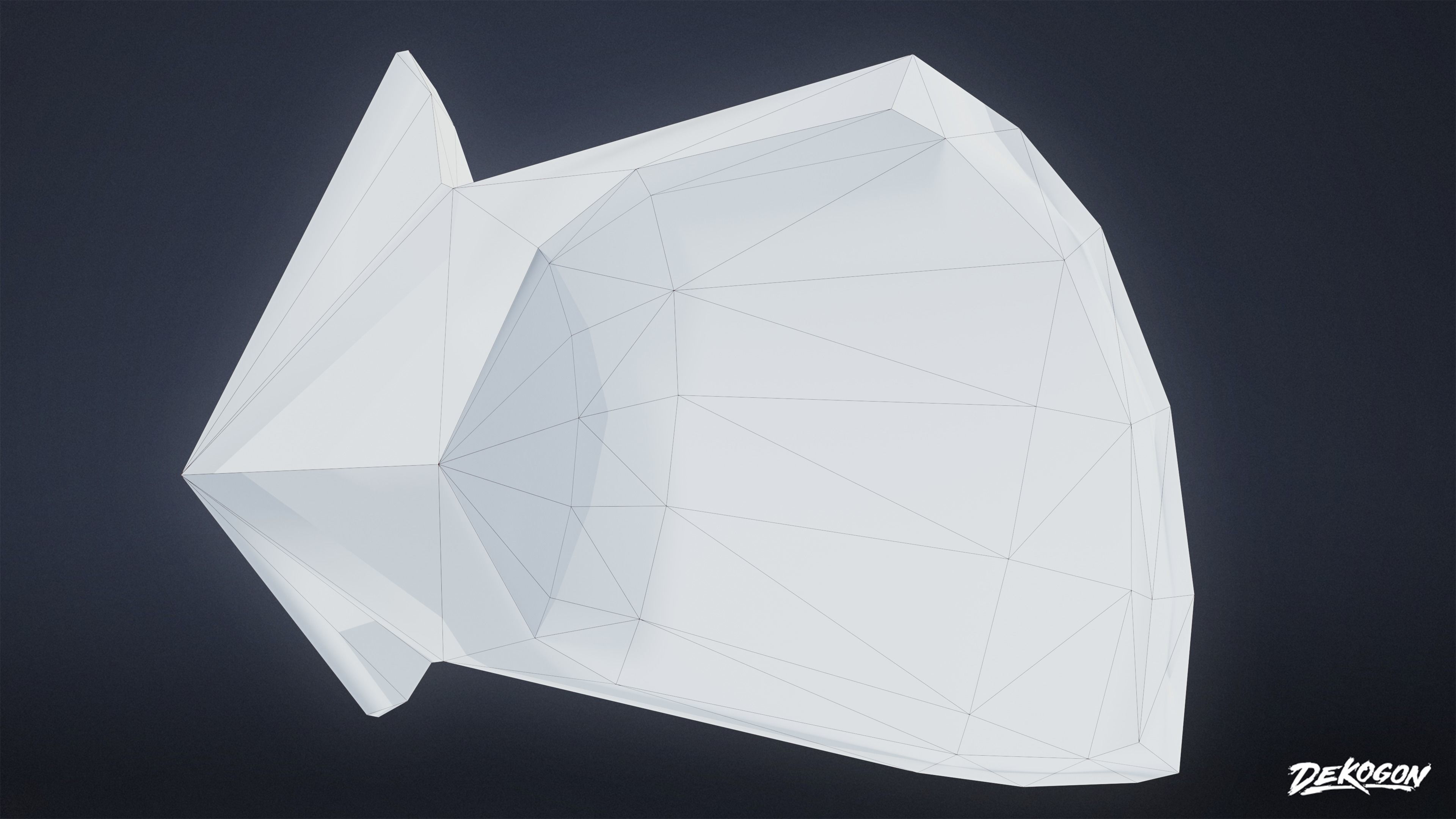 Ancient Treasures - Broken Clay Pot 01 - LOW POLY Low-poly 3D model_17