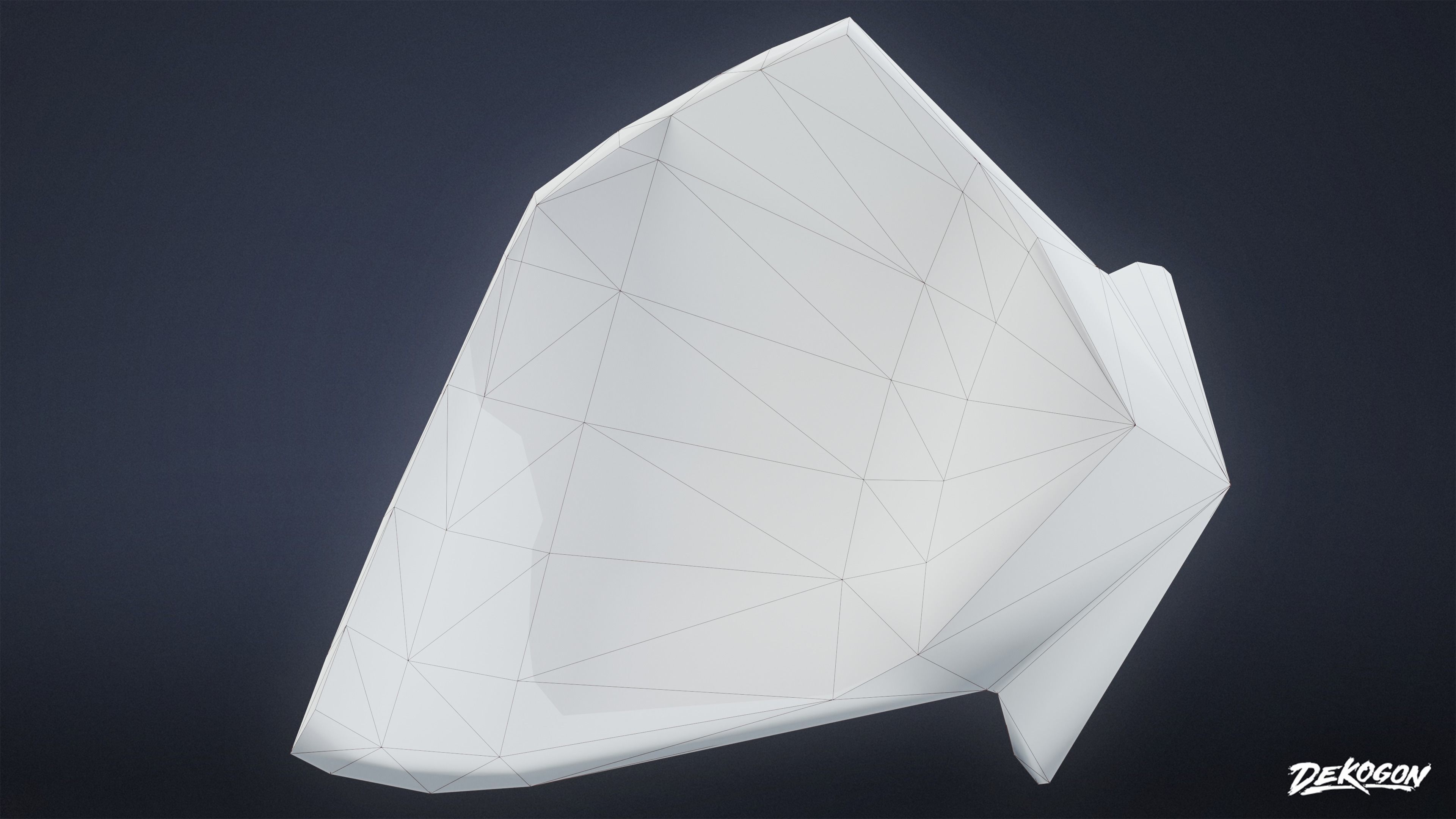 Ancient Treasures - Broken Clay Pot 01 - LOW POLY Low-poly 3D model_18