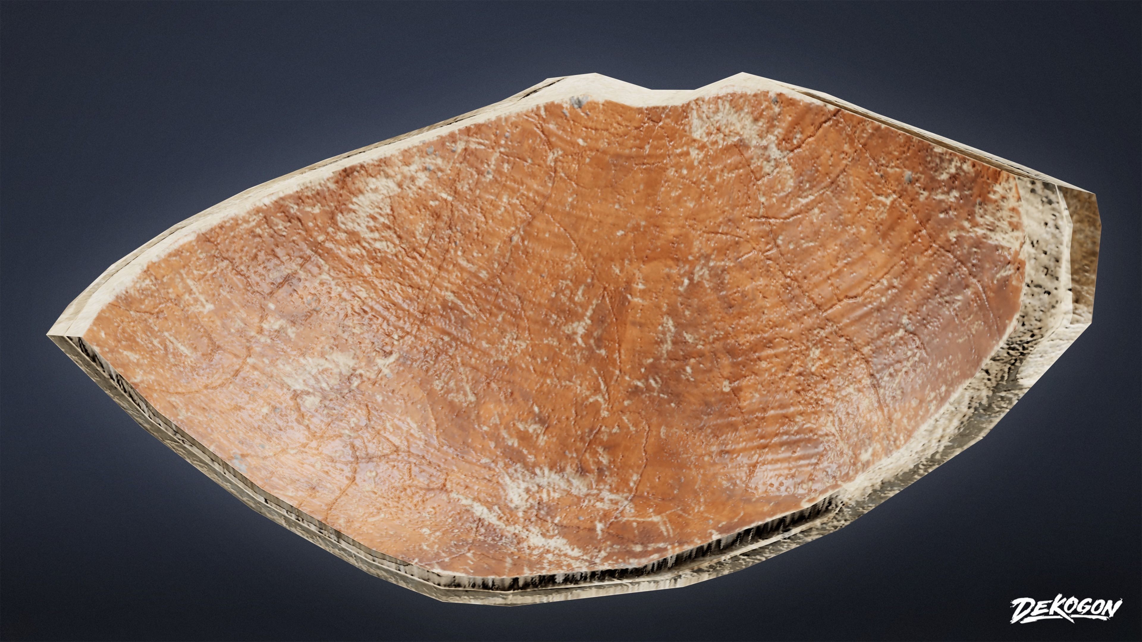 Ancient Treasures - Broken Clay Pot 01 - LOW POLY Low-poly 3D model_6