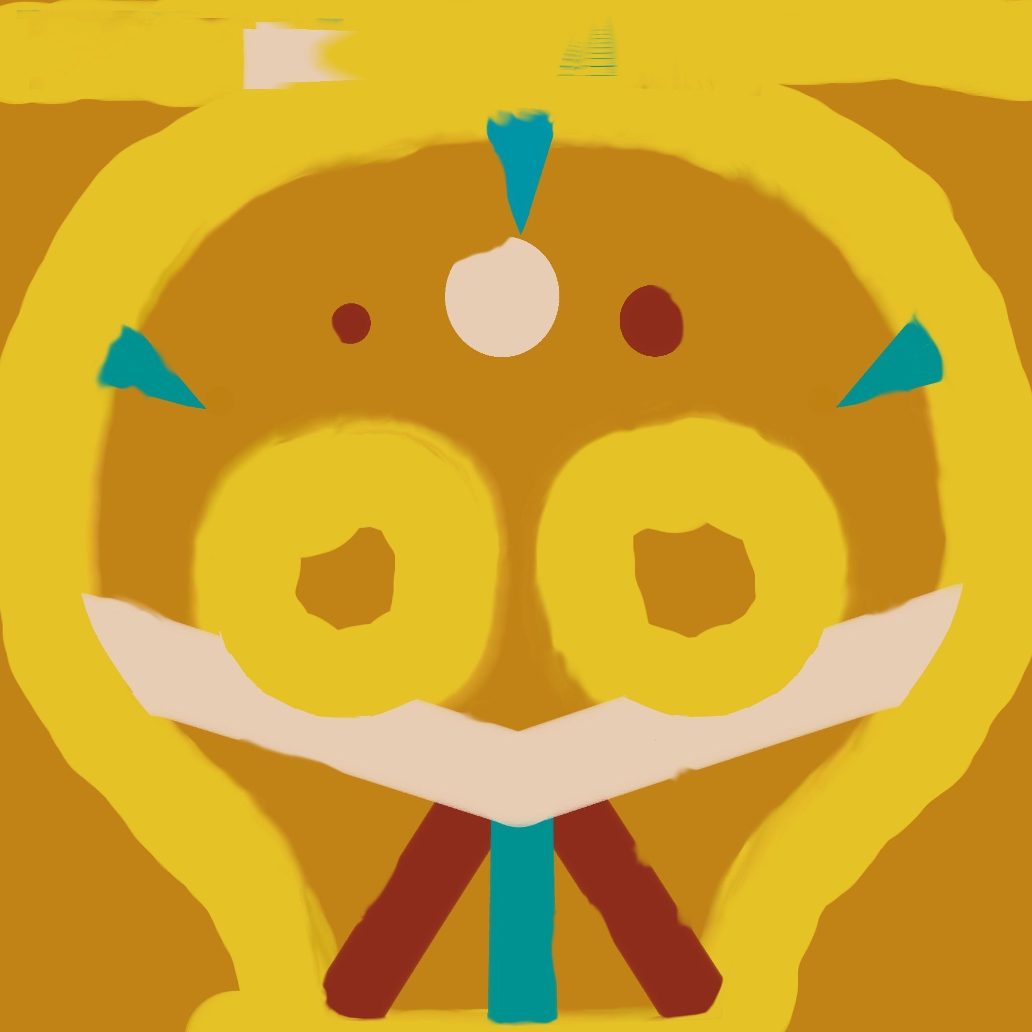 Shaman  cartoon 3D model_8