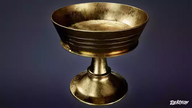 ANCIENT TREASURES - Chalice 02 - LOW POLY Low-poly 3D model