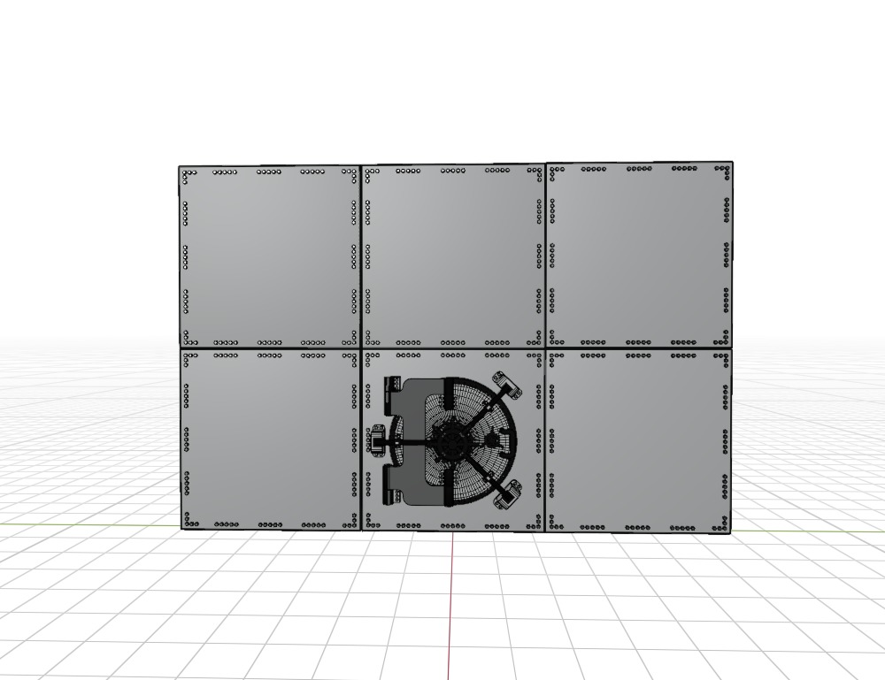 Steel Door of vault 3D model_8