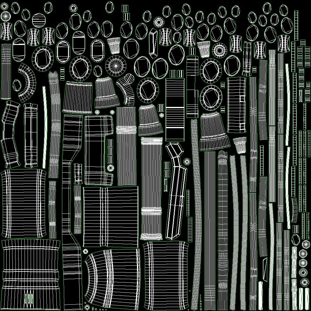Diesel Punk Tram Low-poly 3D model_8