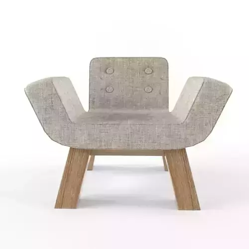 Yellow Diva M-Series Chair 3D model