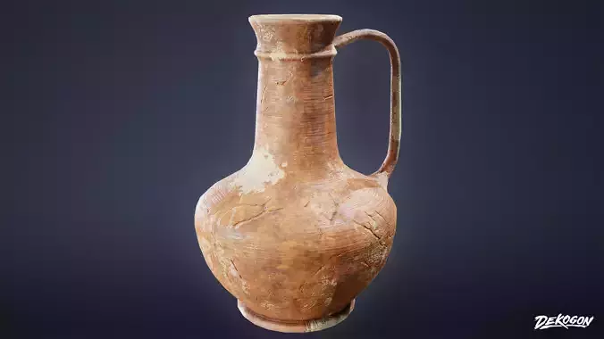 ANCIENT TREASURES - Clay Pot 01 - LOW POLY Low-poly 3D model