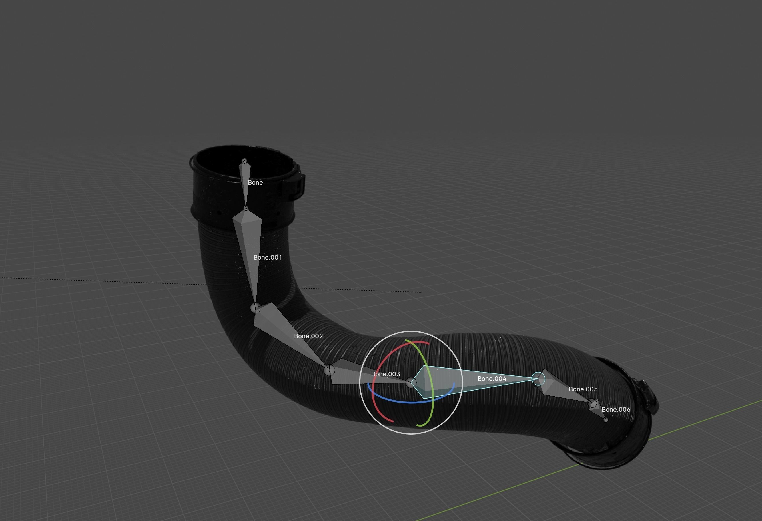 Connection Motor tube  3D model_7