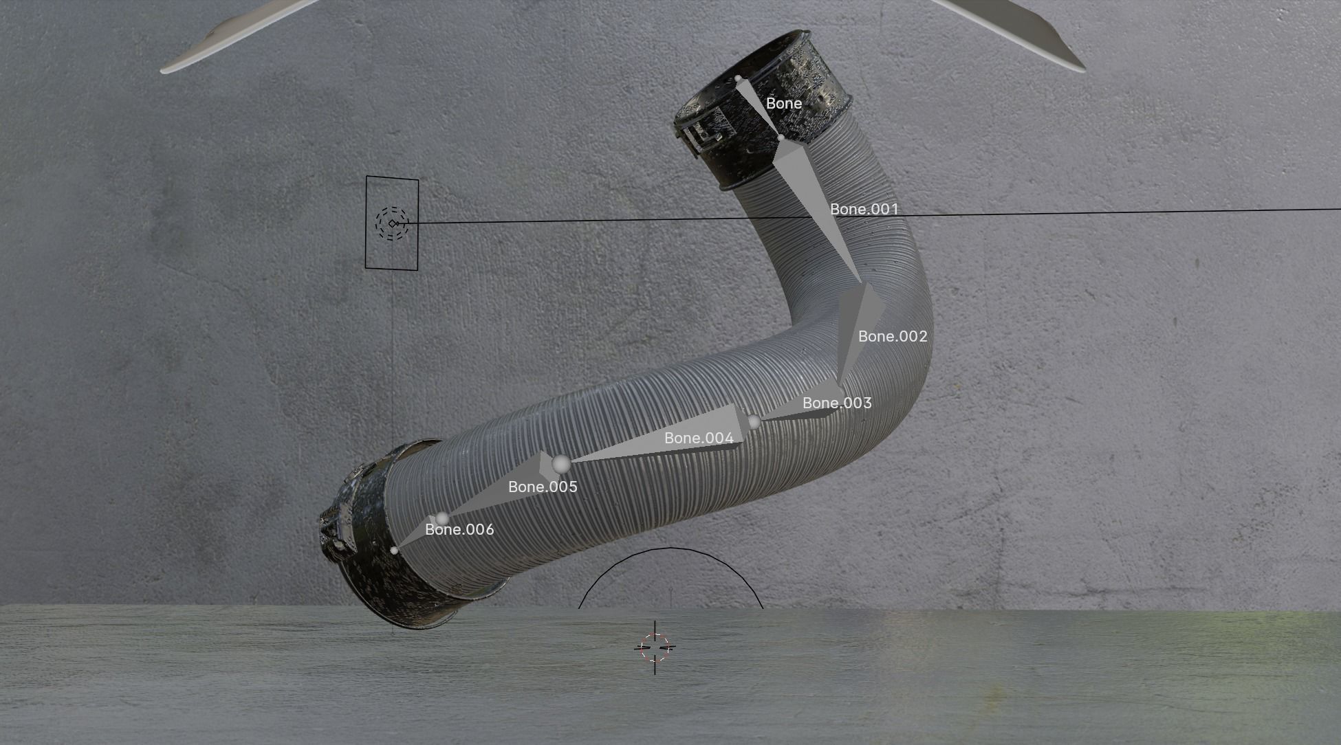 Connection Motor tube  3D model_11