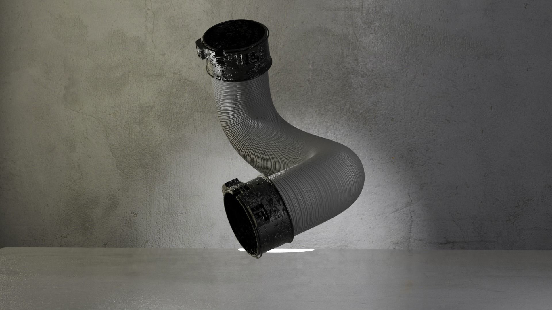Connection Motor tube  3D model_1