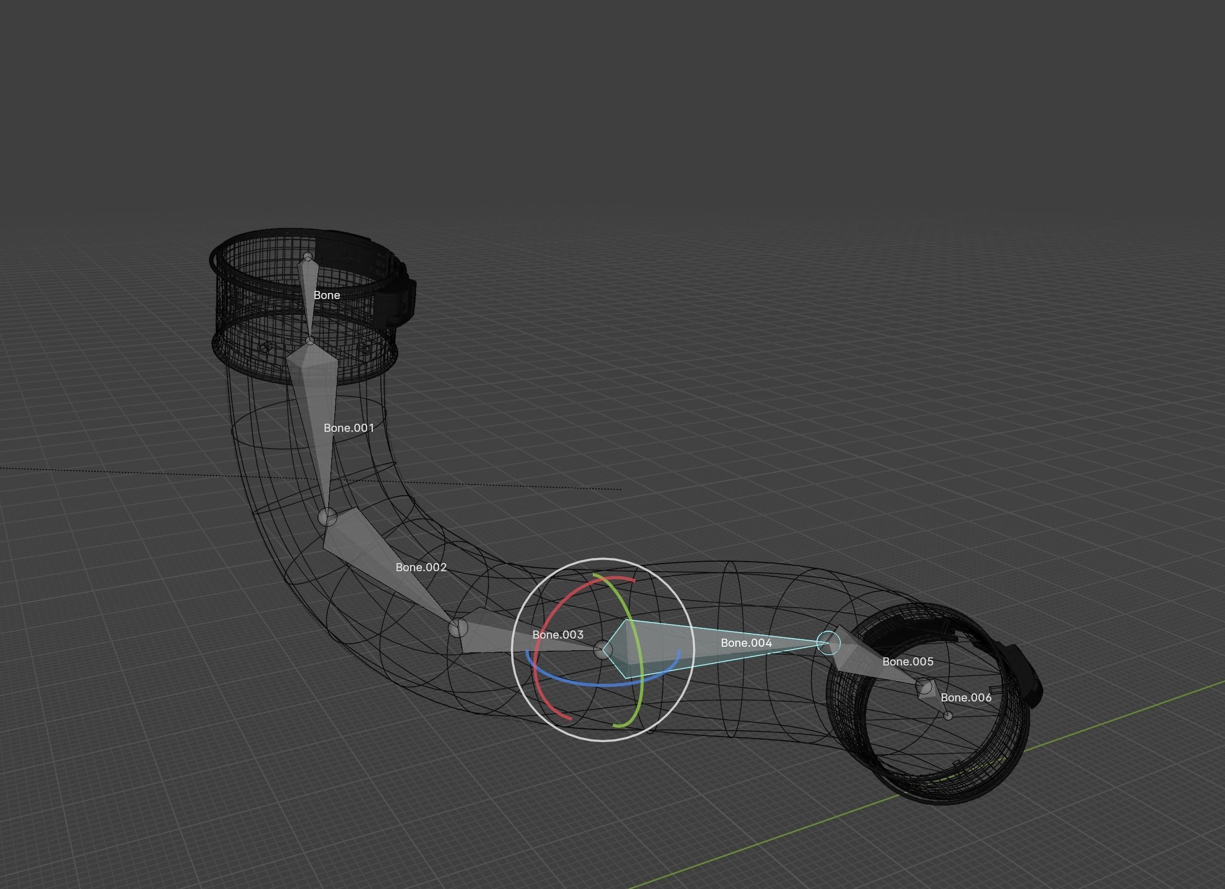 Connection Motor tube  3D model_8