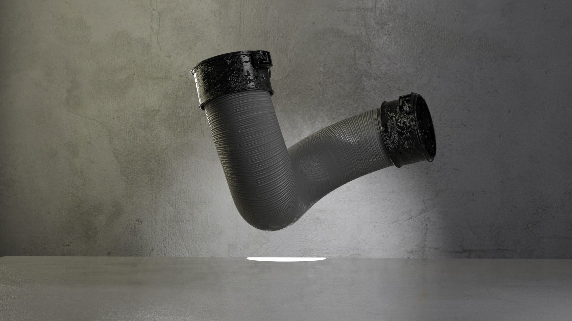 Connection Motor tube  3D model_3