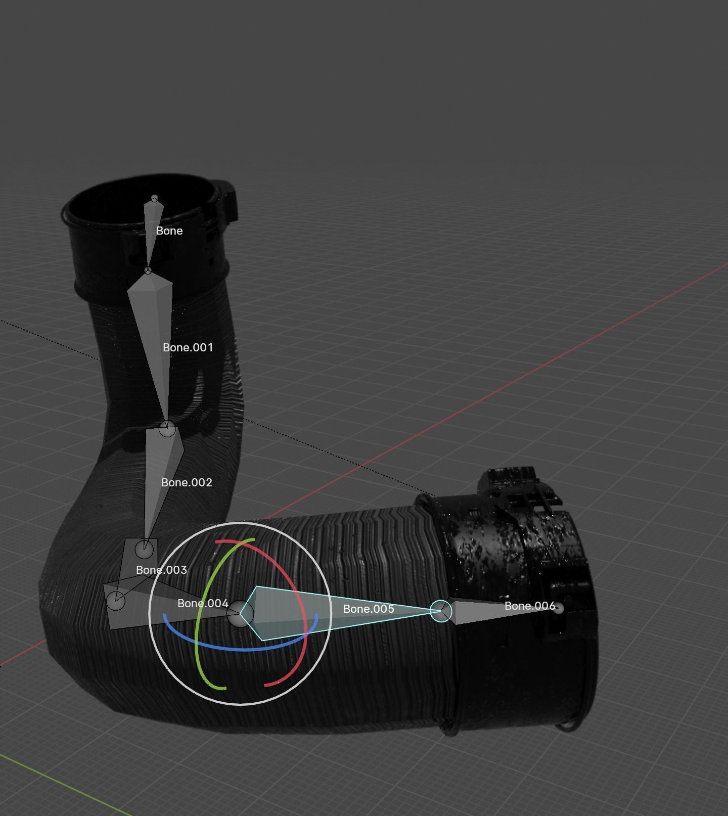 Connection Motor tube  3D model_5