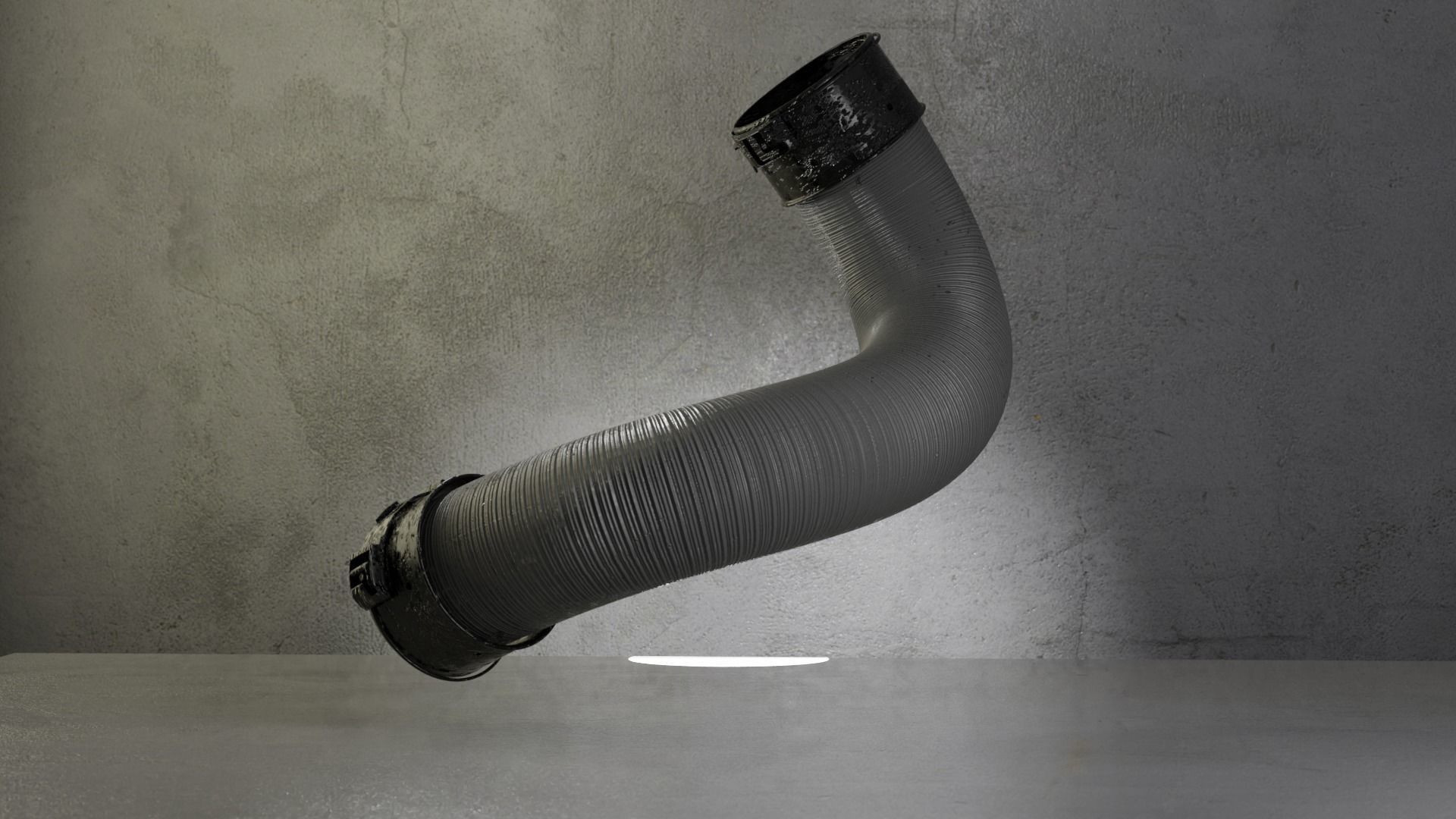 Connection Motor tube  3D model_2