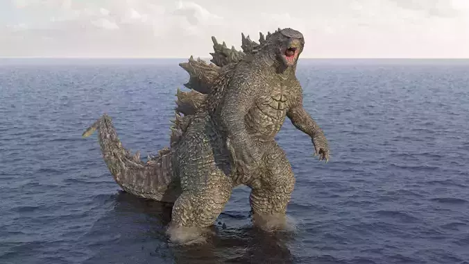 Monster Godzilla Rigged 3D model