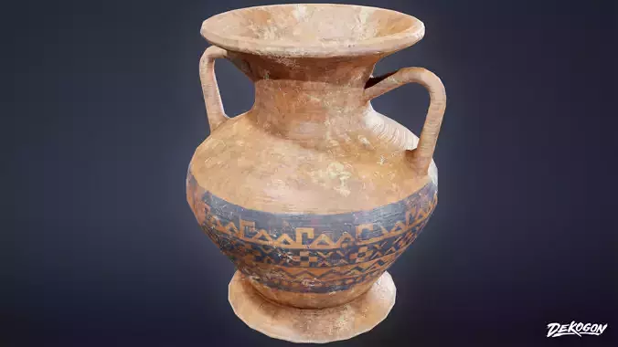ANCIENT TREASURES - Clay Pot 02 - LOW POLY