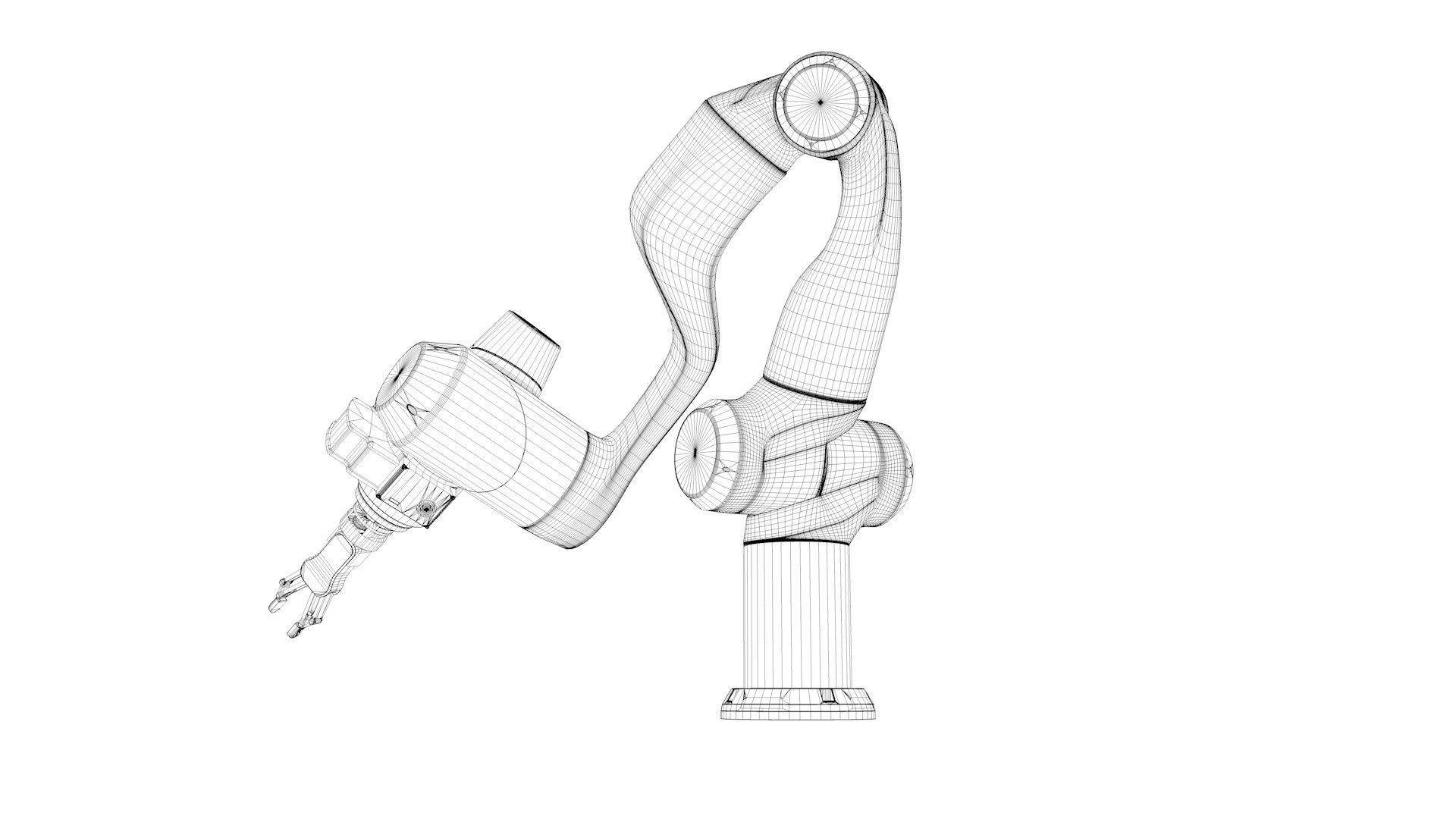Robotic Arm Agile Diana 3D model_60